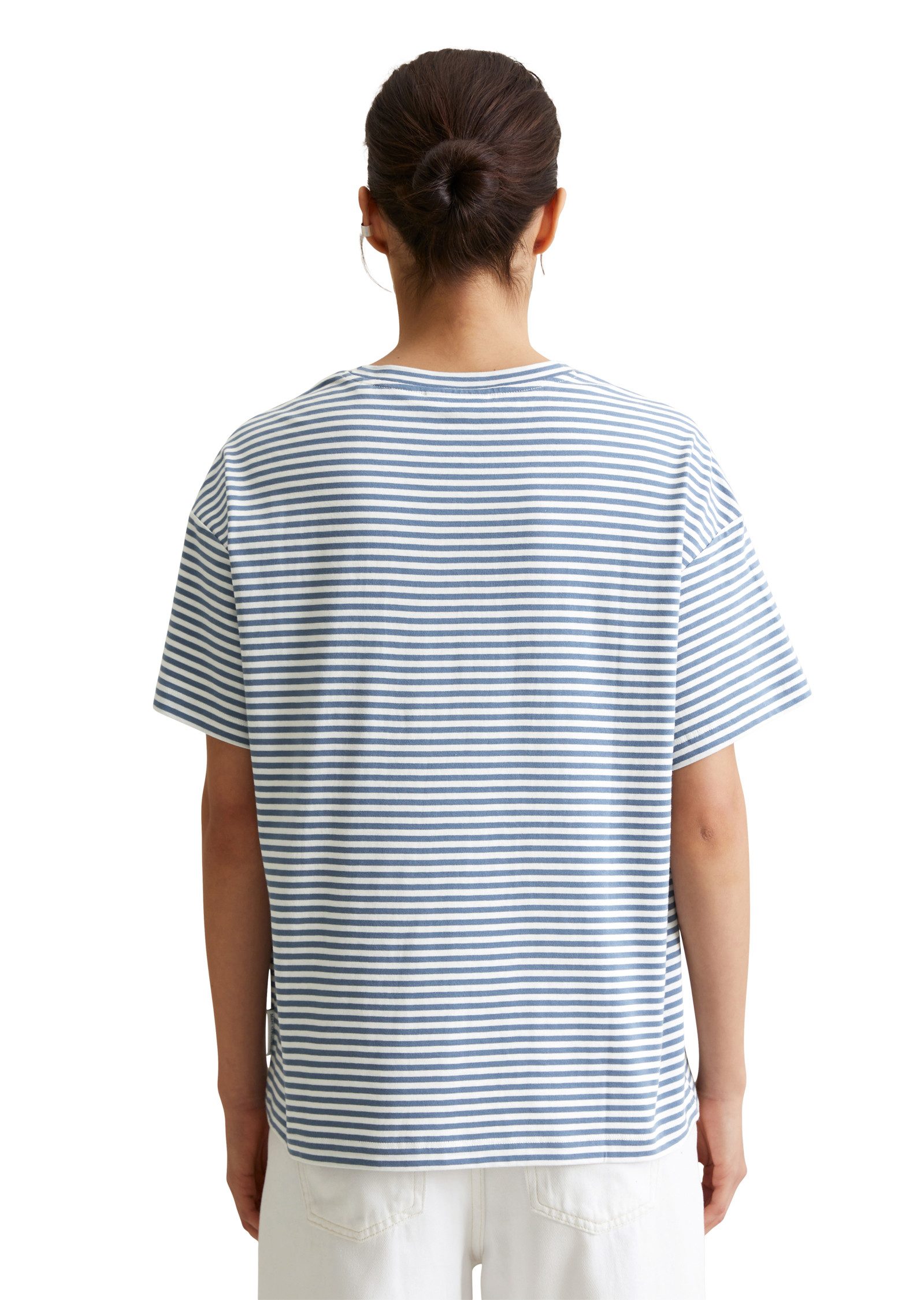 Marc O'Polo DENIM T-shirt gestreept, ronde hals, relaxed fit