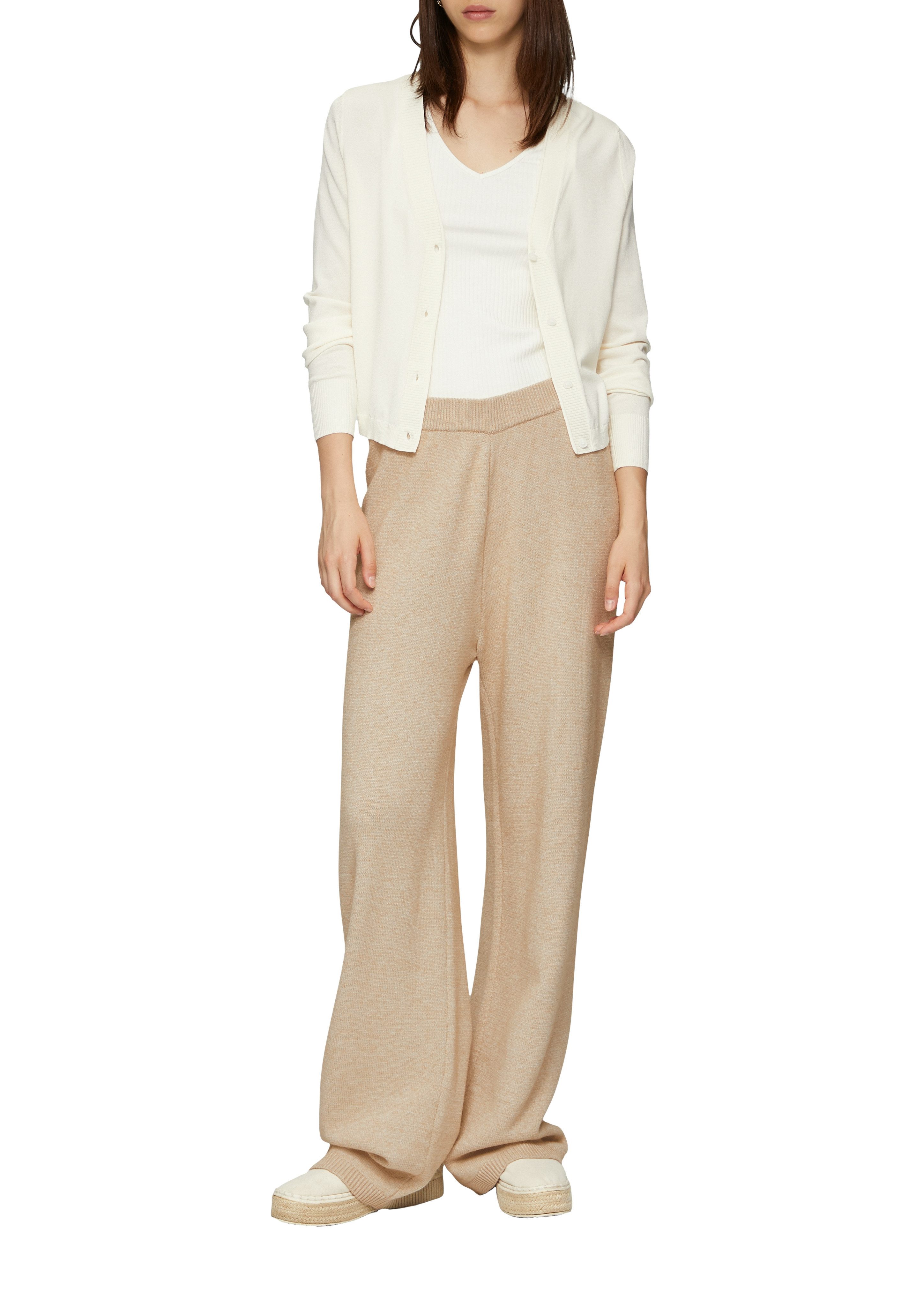 Q S designed by Stoffen broek met elastische taille