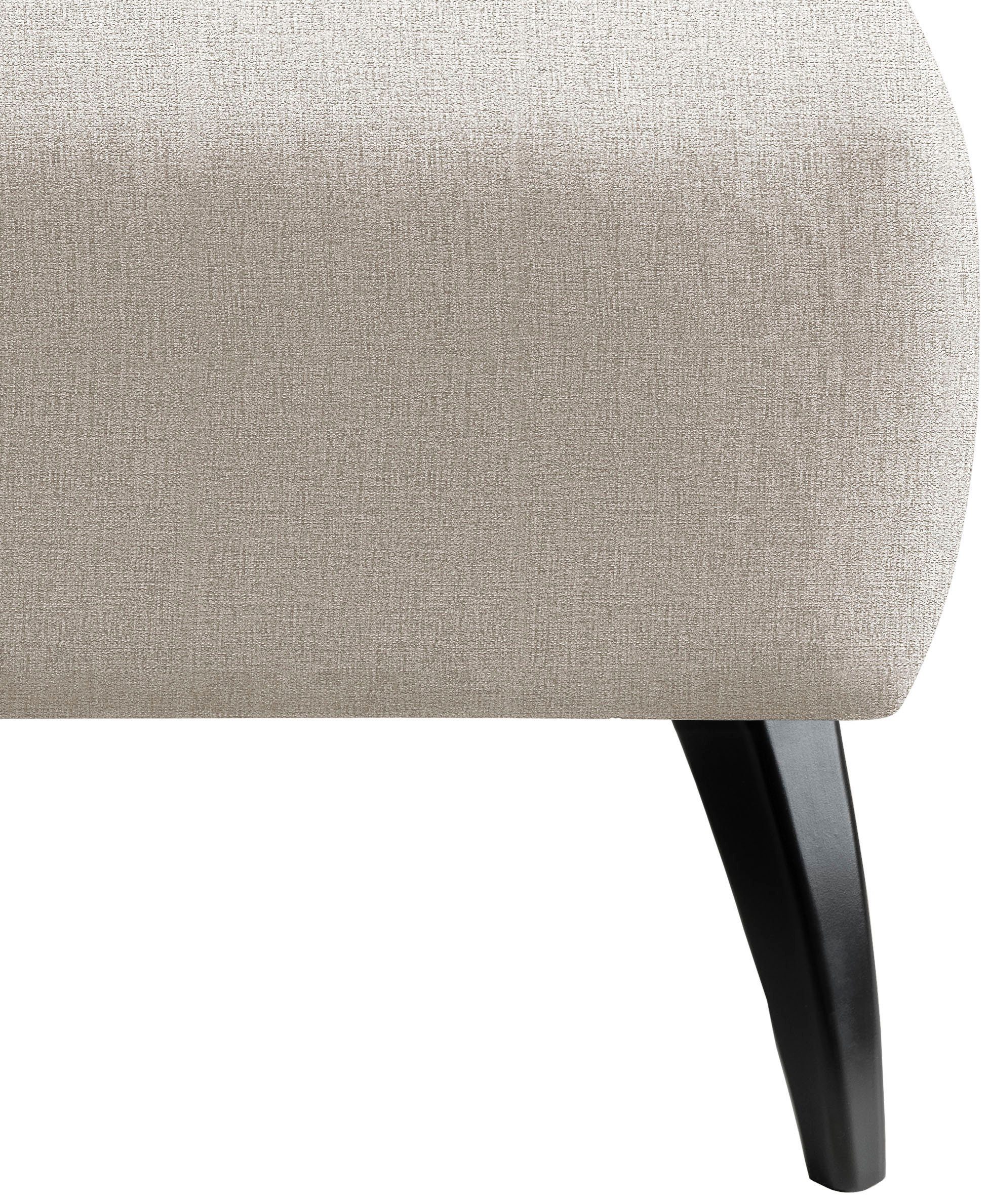 INOSIGN Hocker Colori Kleur houten poten naar keuze, verschillende stoffen, hoogwaardige stof