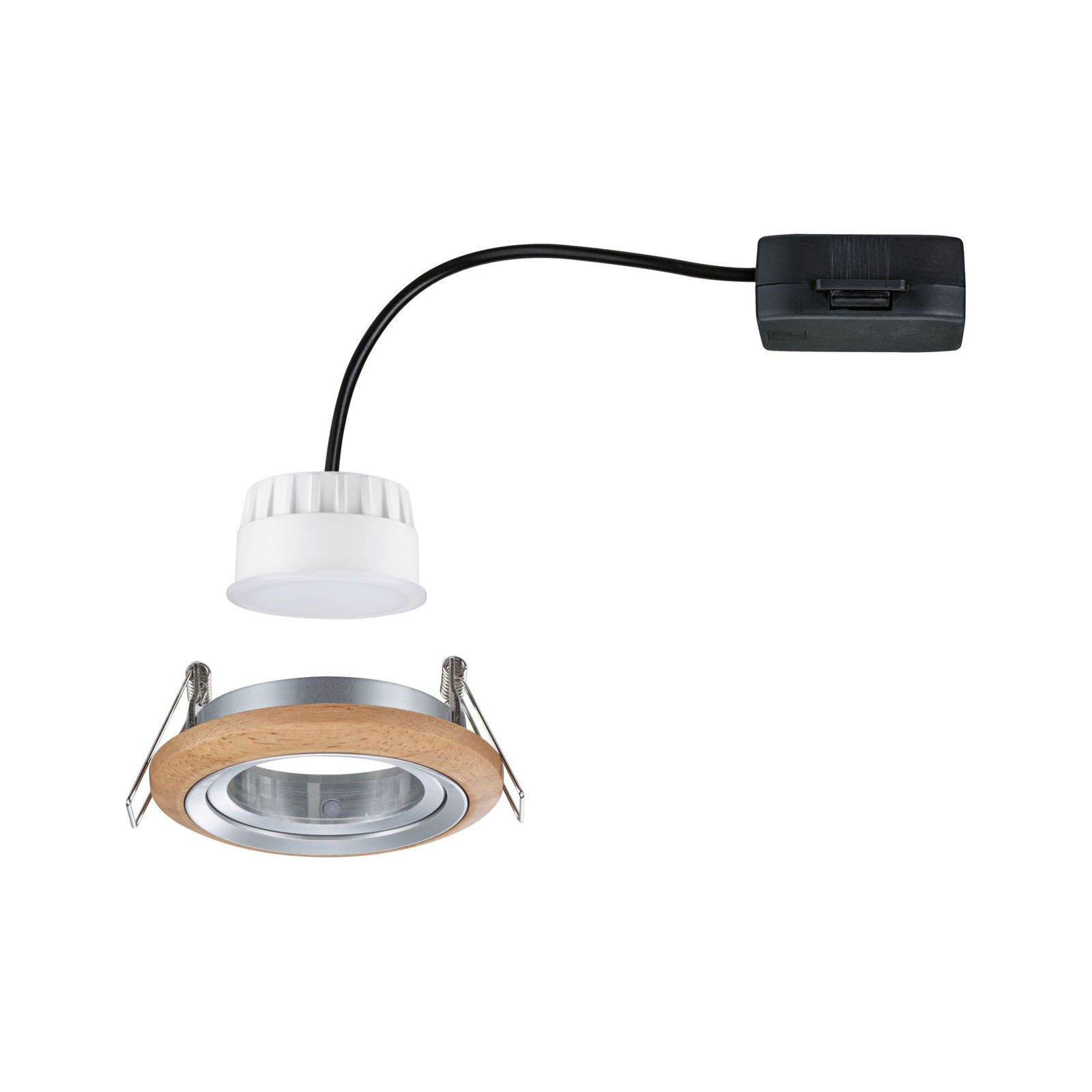 Paulmann Ledinbouwlamp LED inbouwlamp Lanati enkelspot 6W 470lm 230V 2700K (1 stuk)