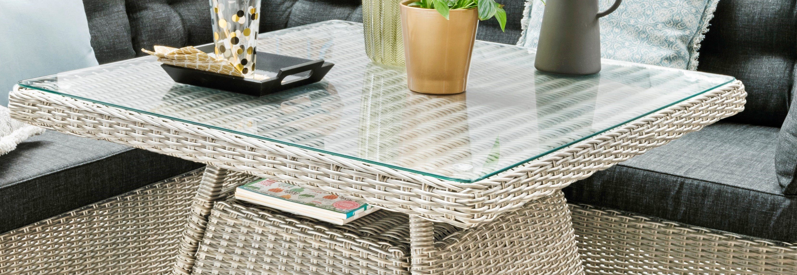 Destiny Tuin-eethoek Palma Luna Aluminium, polyrotan (set, 16-delig)