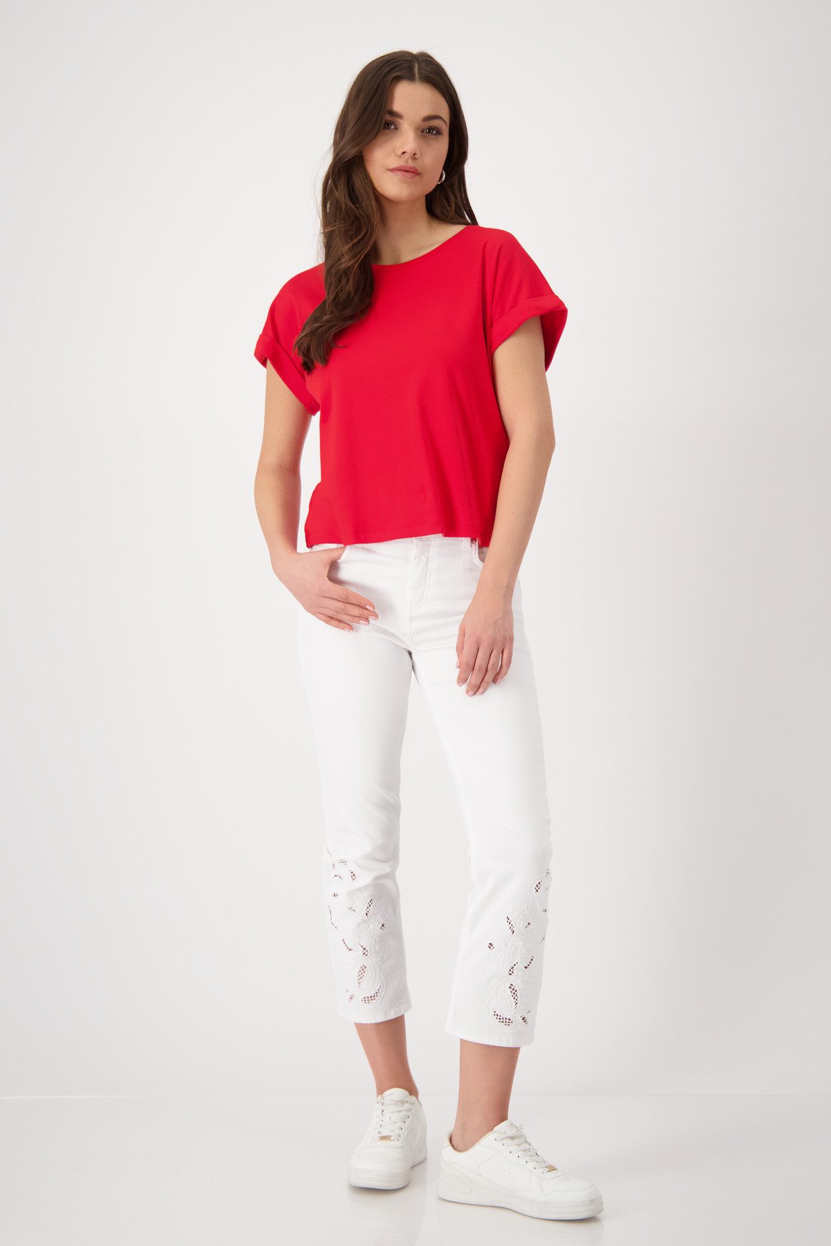 Monari Shirt met ronde hals Met een ronde hals