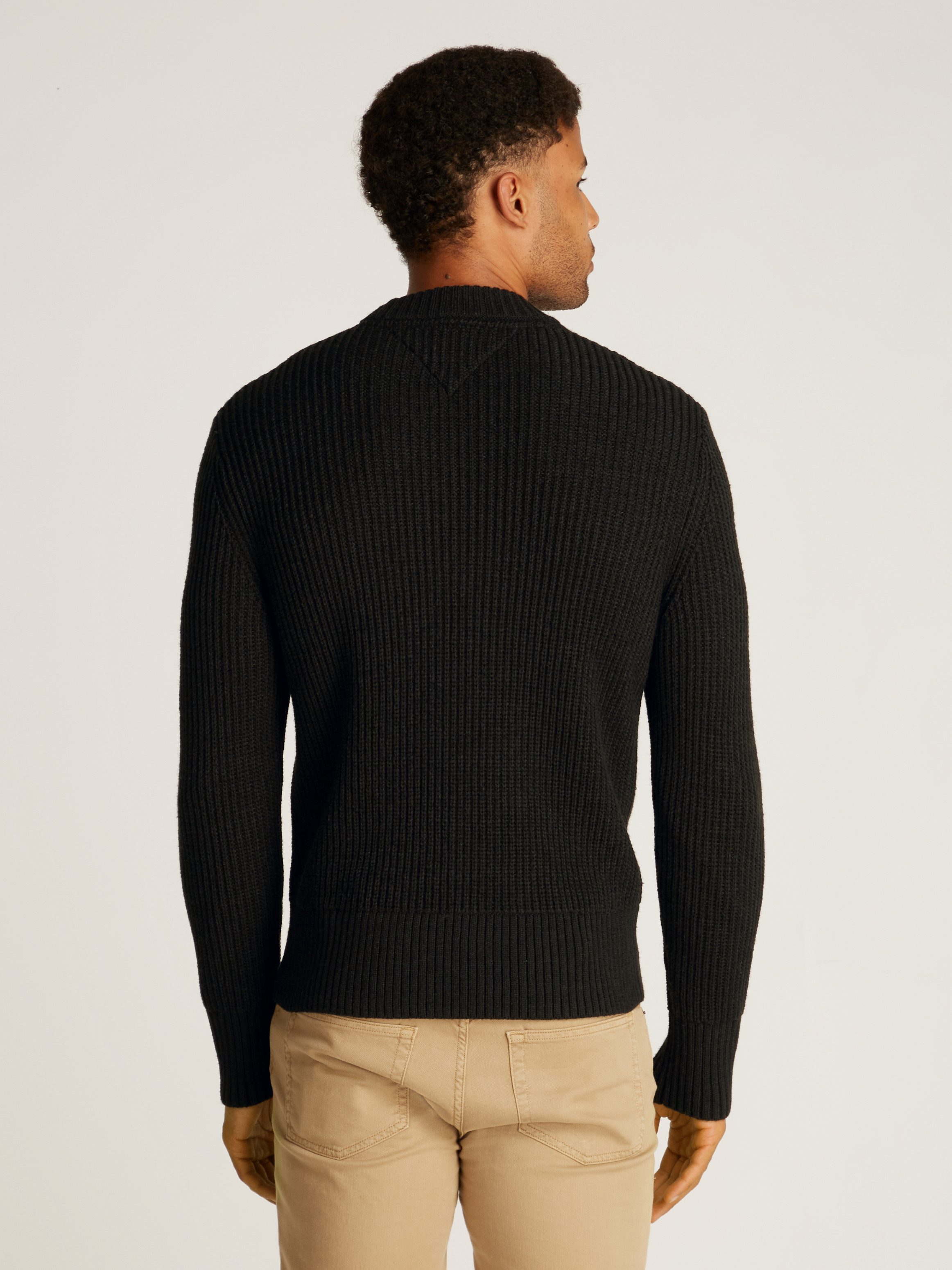 TOMMY JEANS Trui met ronde hals TJM REG BADGE TEXTURED CNECK EXT