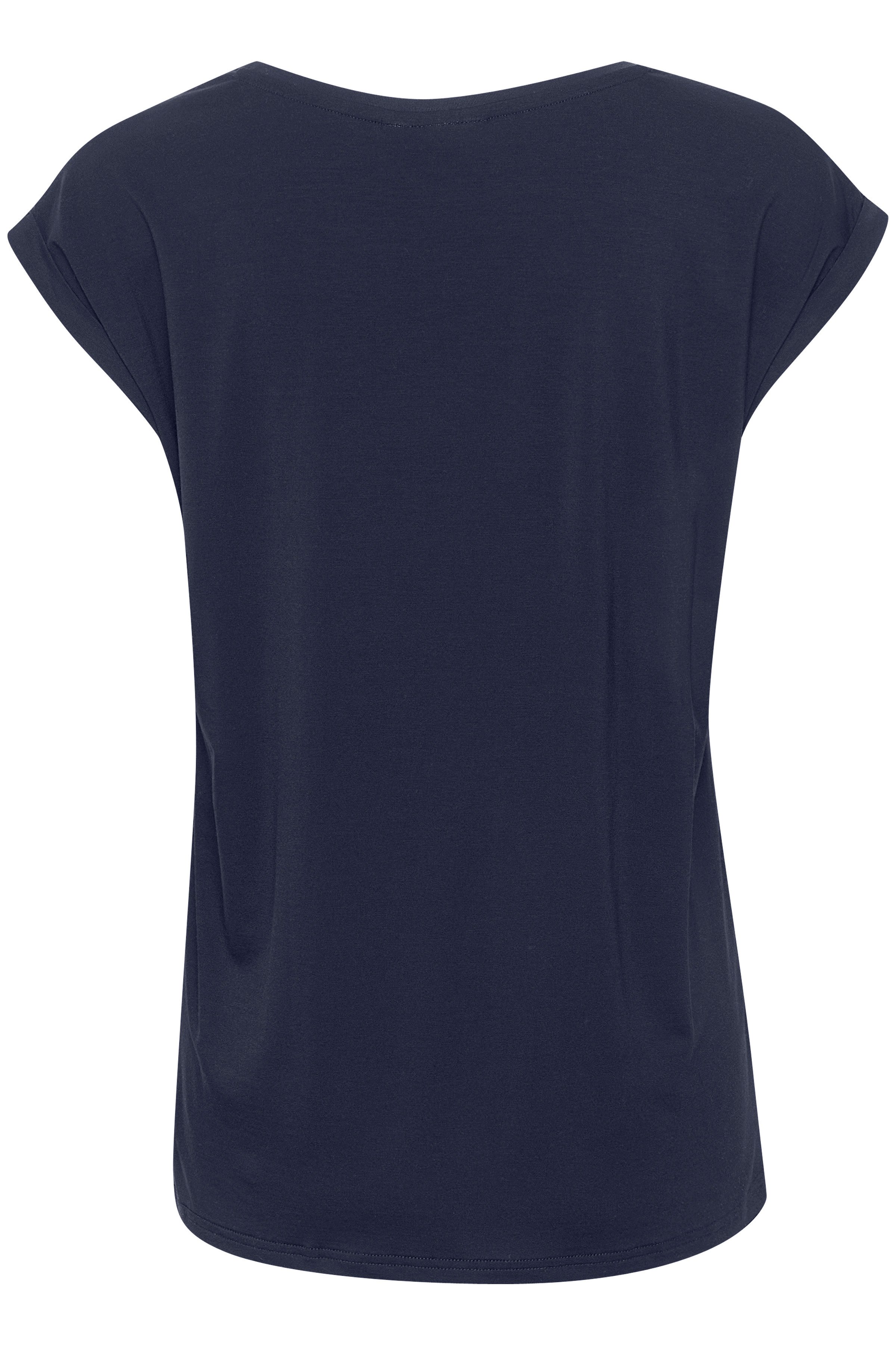 Saint Tropez Shirt met ronde hals Basic in chique lyocell kwaliteit