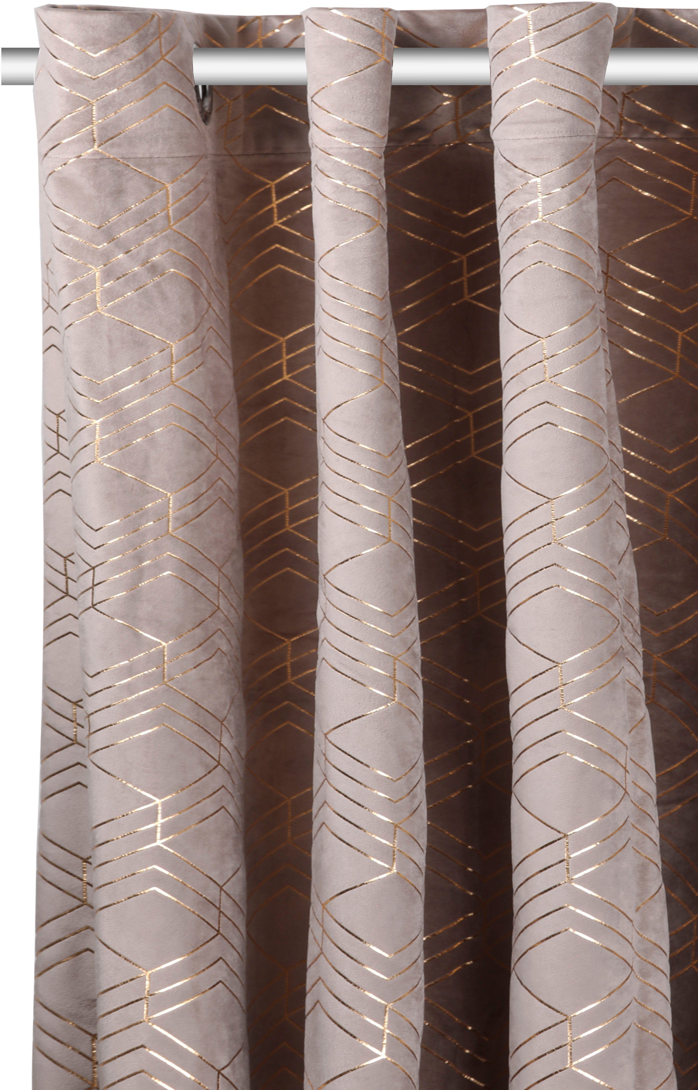 my home Gordijn Velvet Foil (2 stuks)
