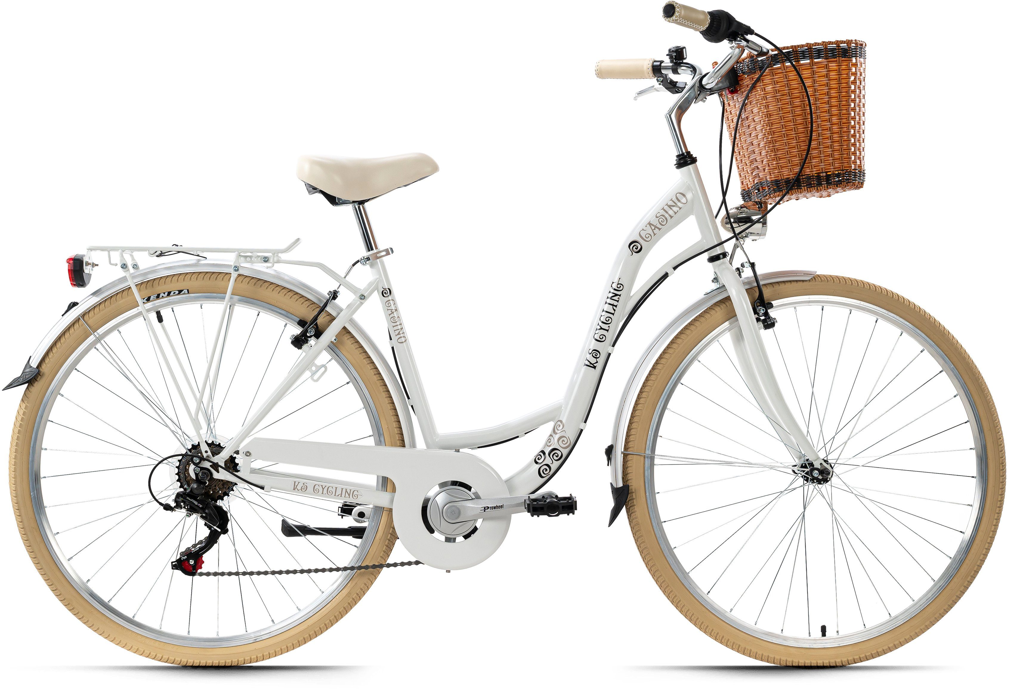 KS Cycling Citybike Casino voor dames, kettingversnelling
