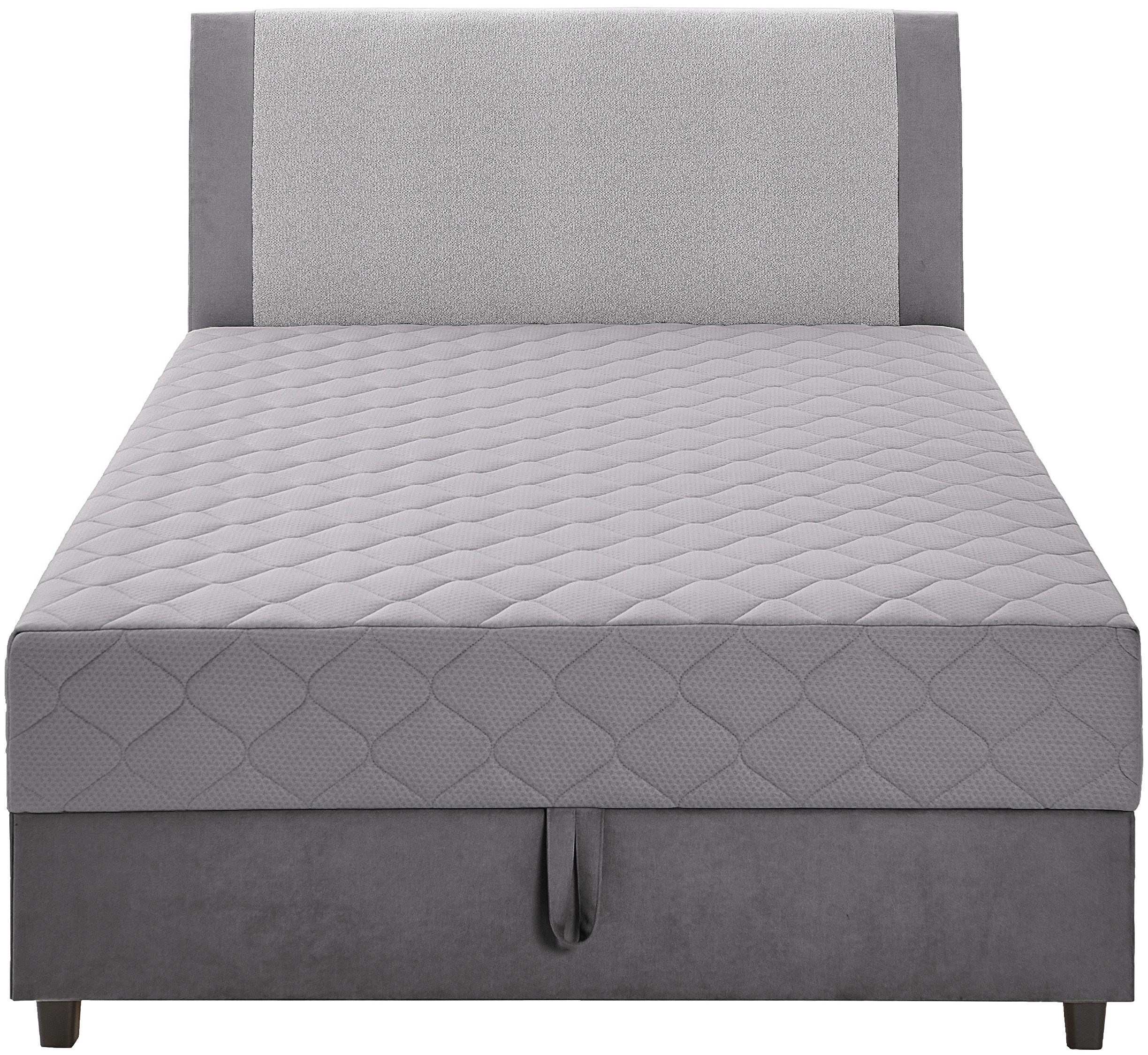ATLANTIC home collection Boxspring Borgholm met pocketveringsmatras, bedkist en garnering in het hoofdbord