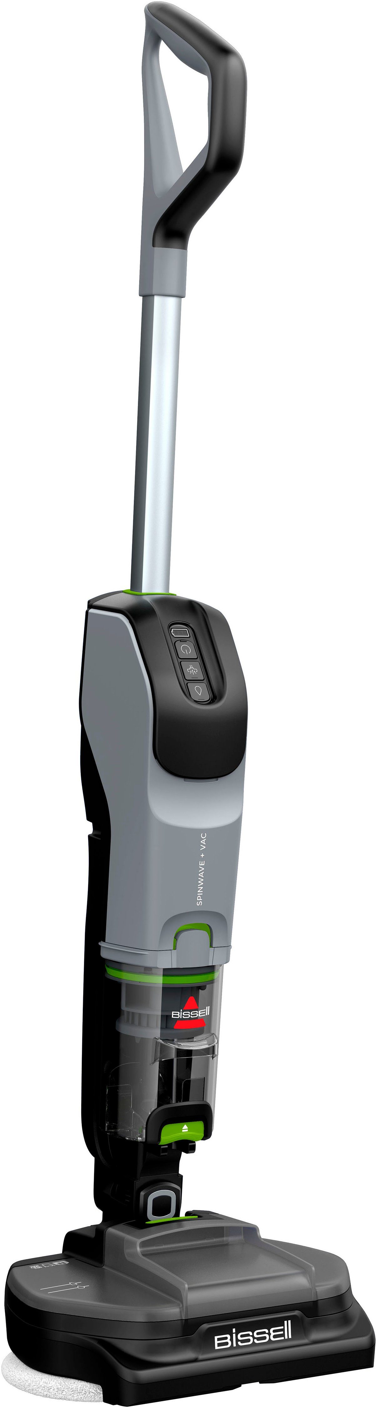Bissell Nat- en droogzuiger 3893N, SpinWave®+ Vac PET Select, stofvrij dweilen draadloos, voor alle harde vloeren, 3 reinigingsmodi inclusief zuigmodus