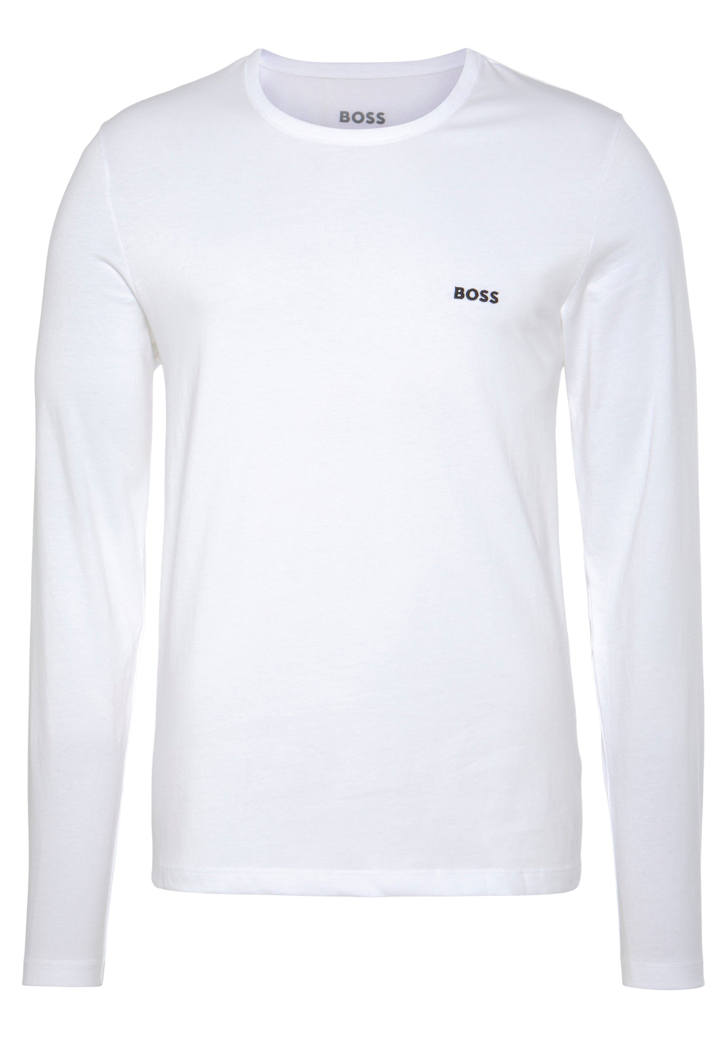 BOSS Shirt met lange mouwen Longsleeve-Shirt R-Neck Classic COTTON 3pcs/pack (3-delig)
