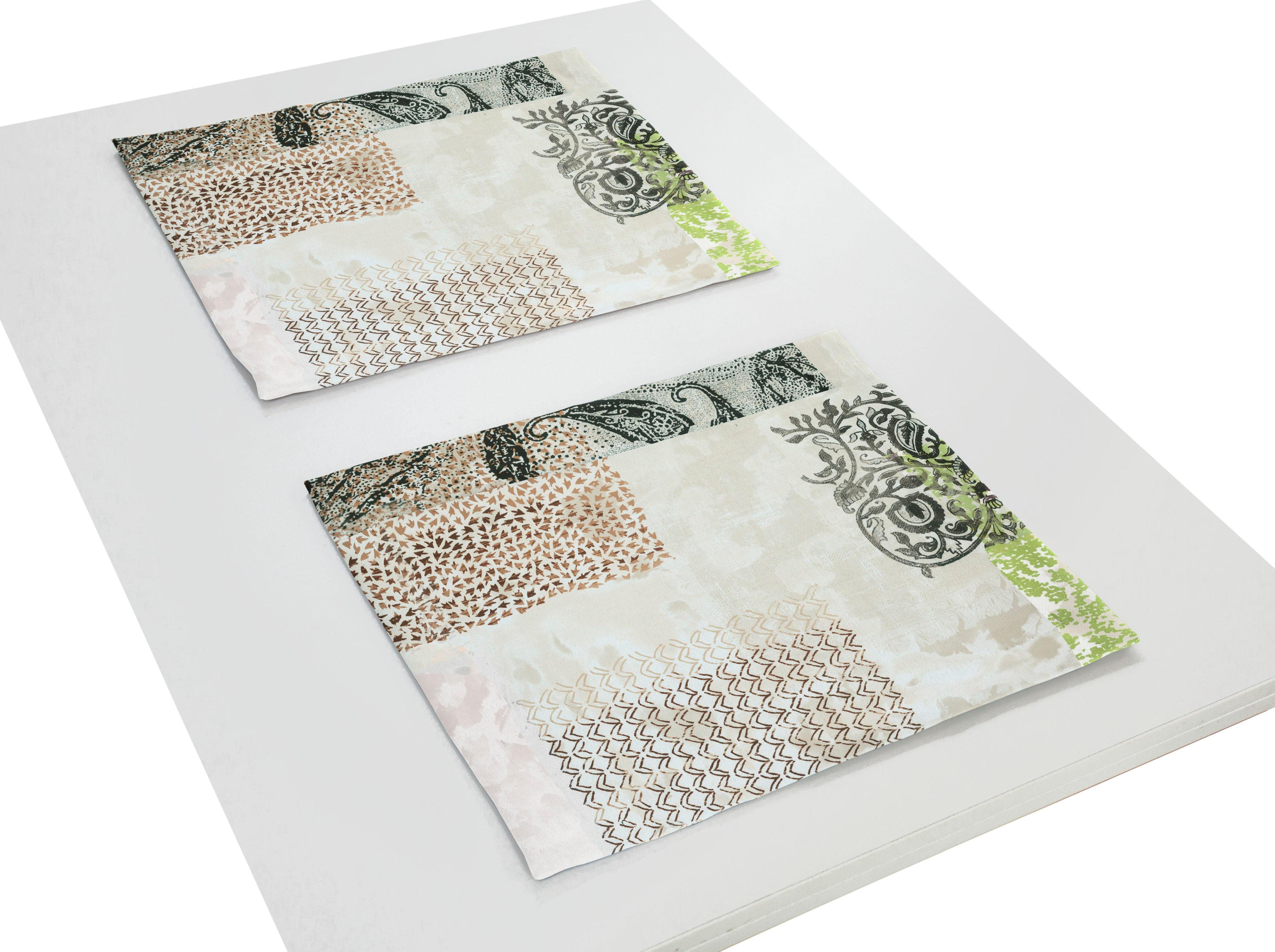 Wirth Set placemats Jolanda (set, 2 stuks) tafelkleden groen