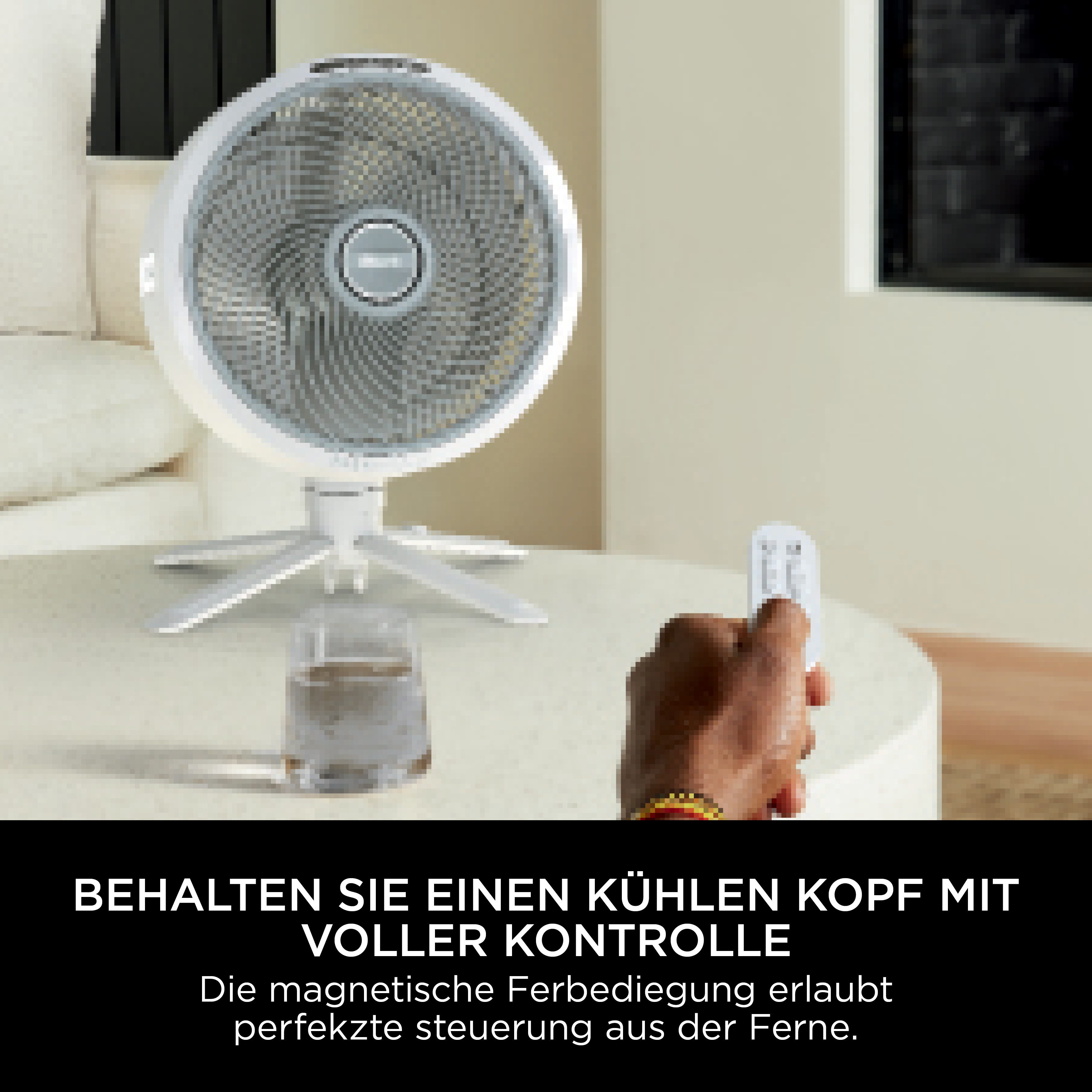 Shark Staande accu-ventilator FlexBreeze FA220EU Flüsterstille ventilator draadloos & bedraad inzetbaar