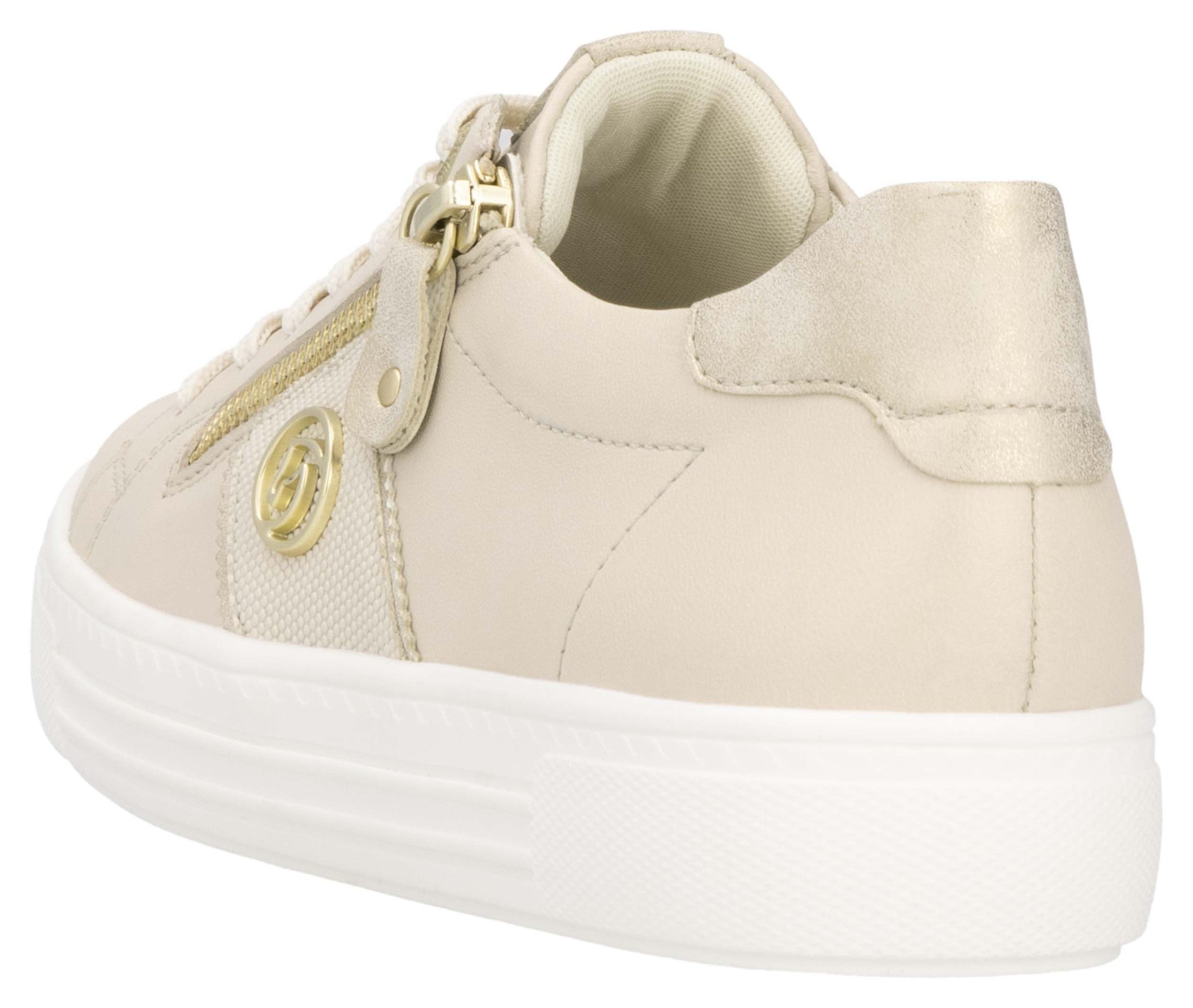 Remonte Plateausneakers , vrijetijdsschoen, lage schoen, veterschoen, uitneembare zachte inlegzool