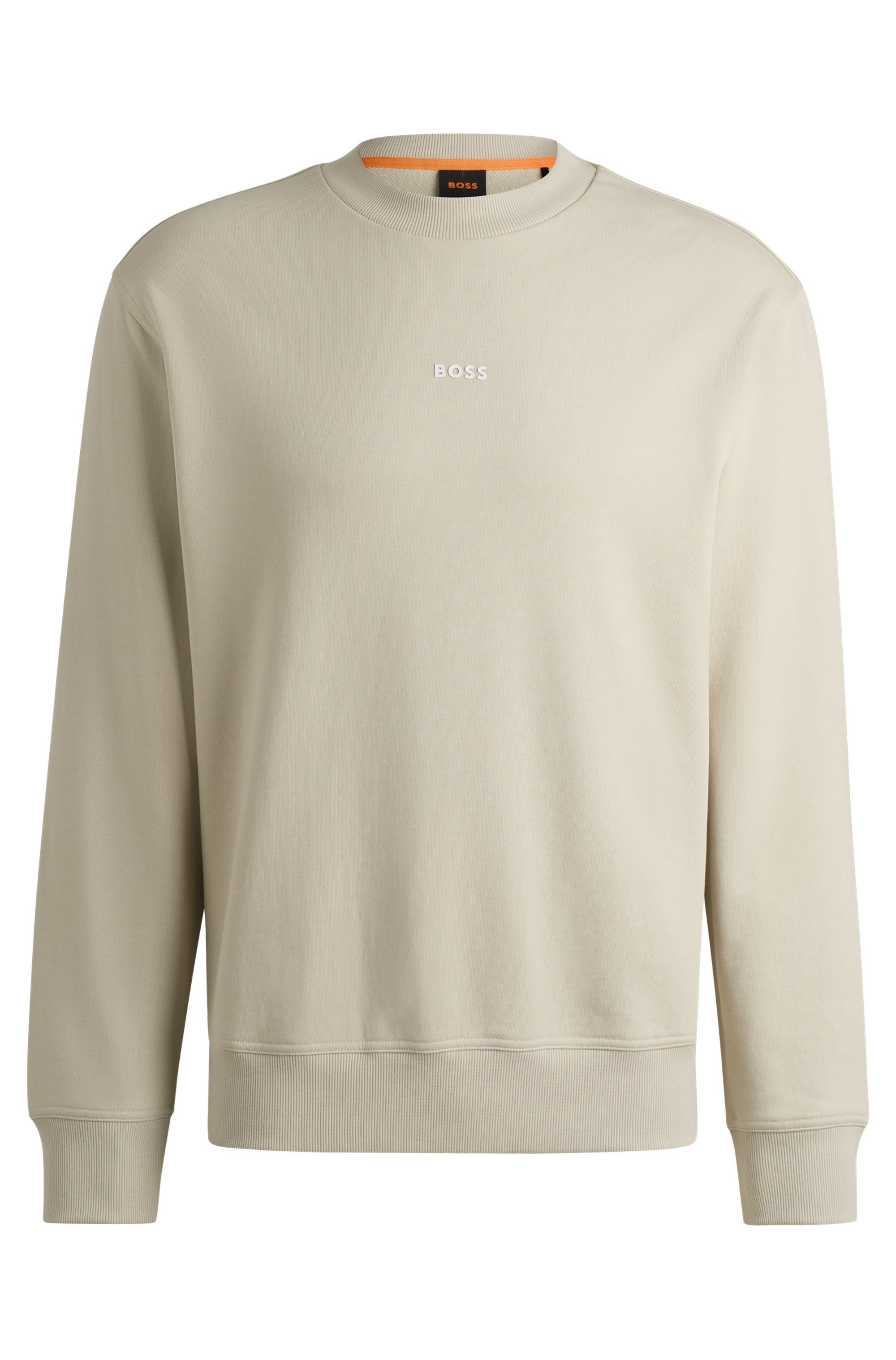 Boss Orange Sweatshirt WeSmallcrew met logo op borsthoogte