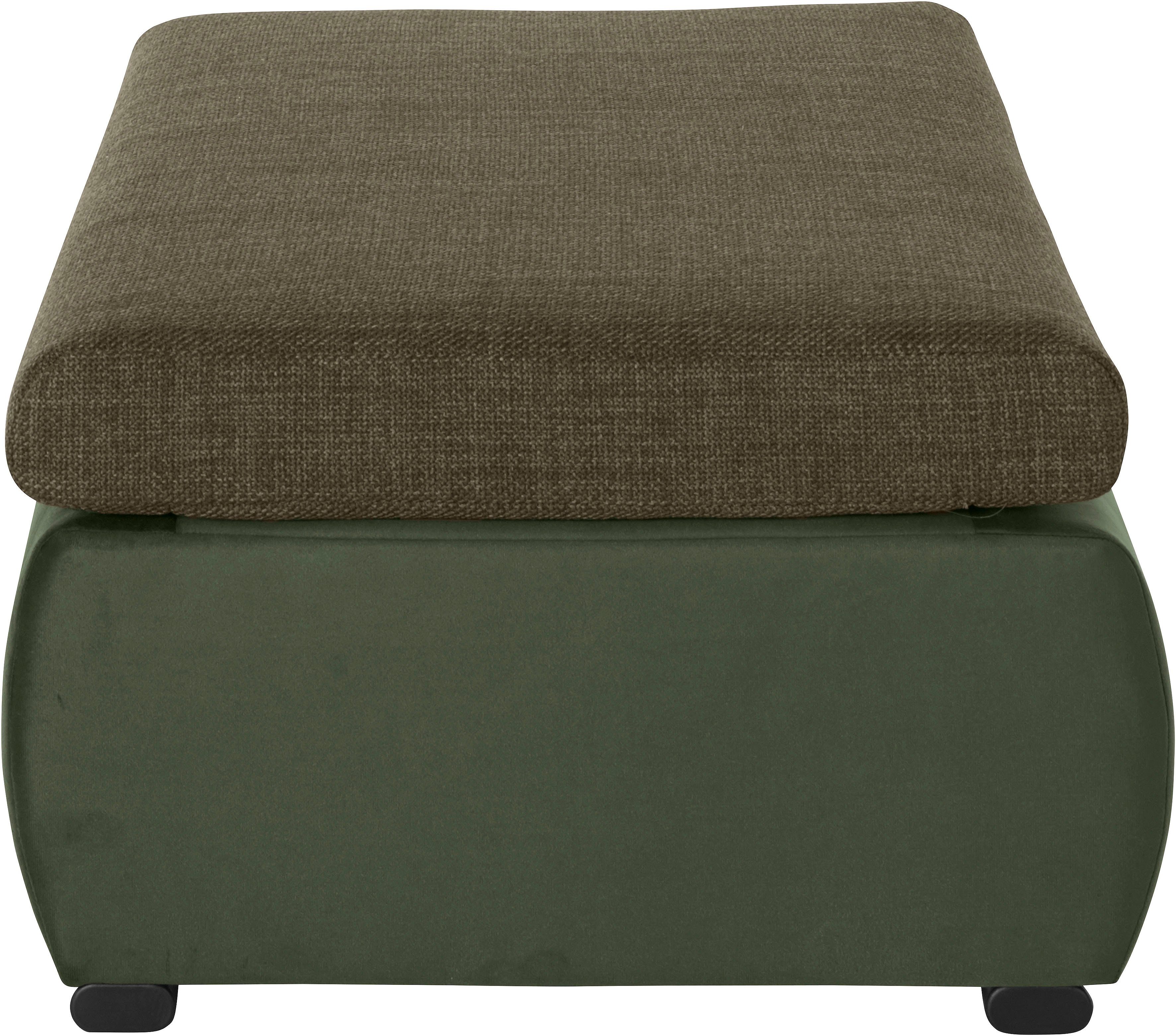 Home affaire Hocker Win met zwarte metalen poten, vrij plaatsbaar