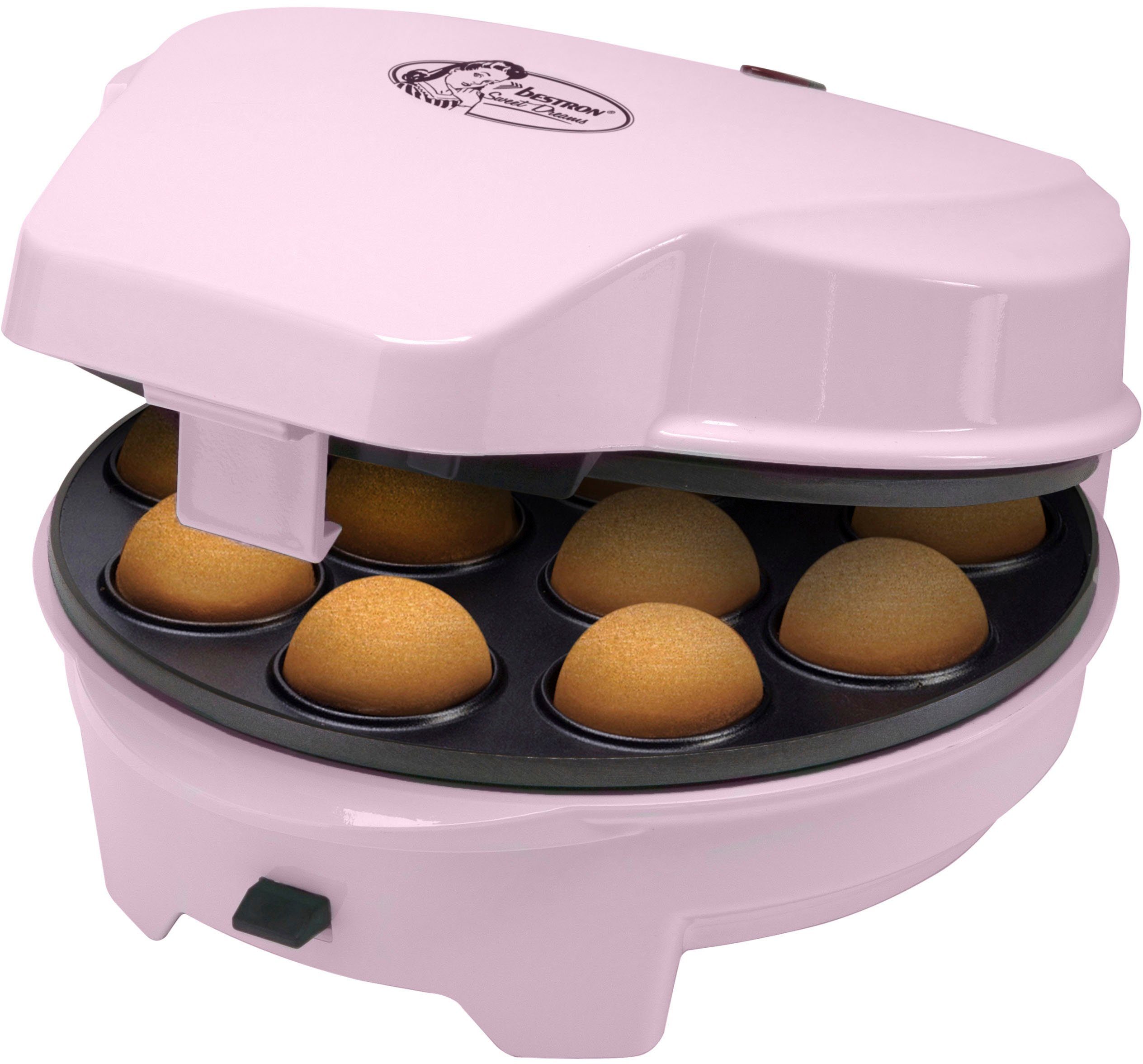 bestron 3-in-1-combi-wafelijzer ASW238P wafelijzers roze