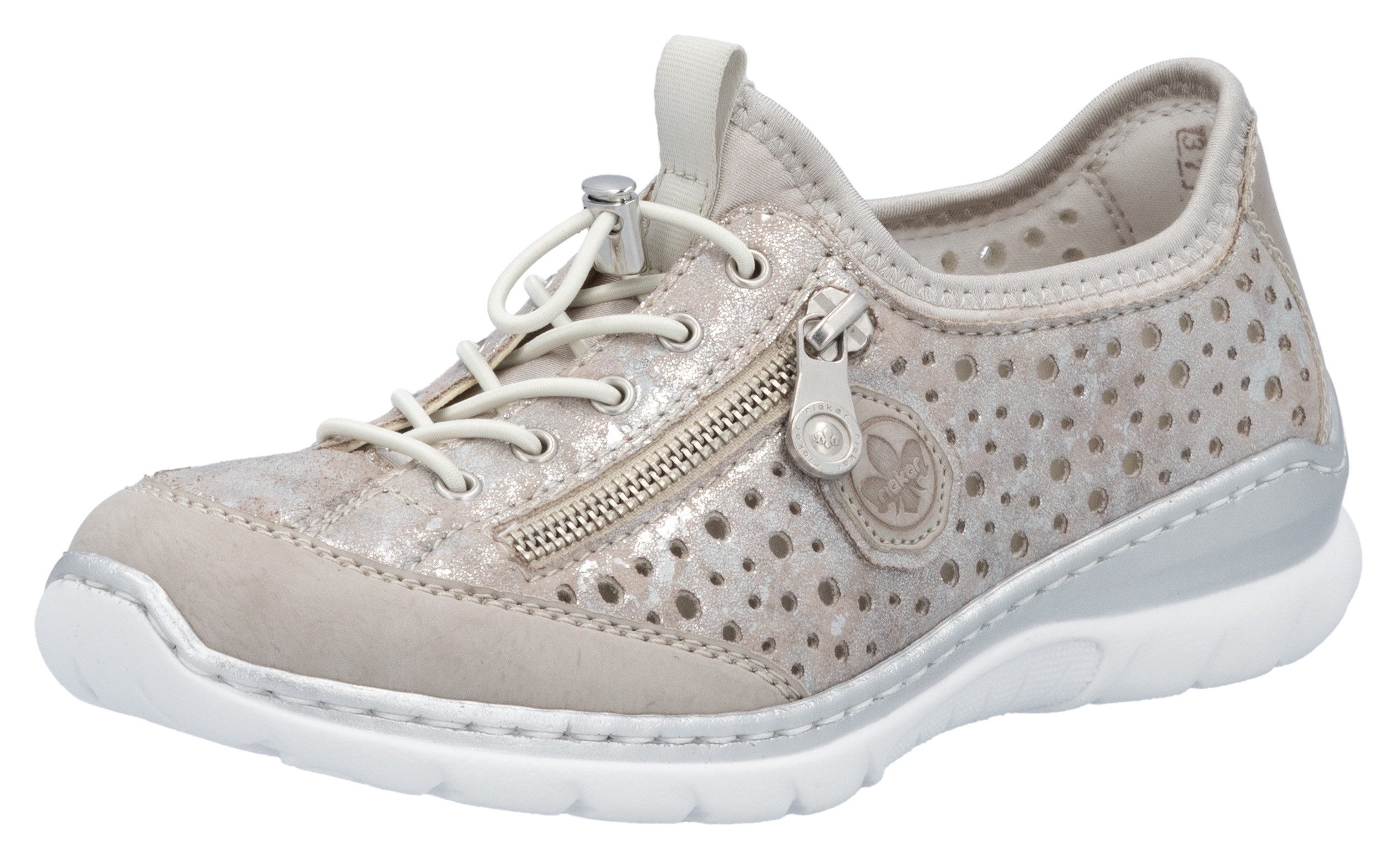 Rieker Slip-on sneakers , instapschoen, vrijetijdsschoen, lage schoen met snelle sluiting