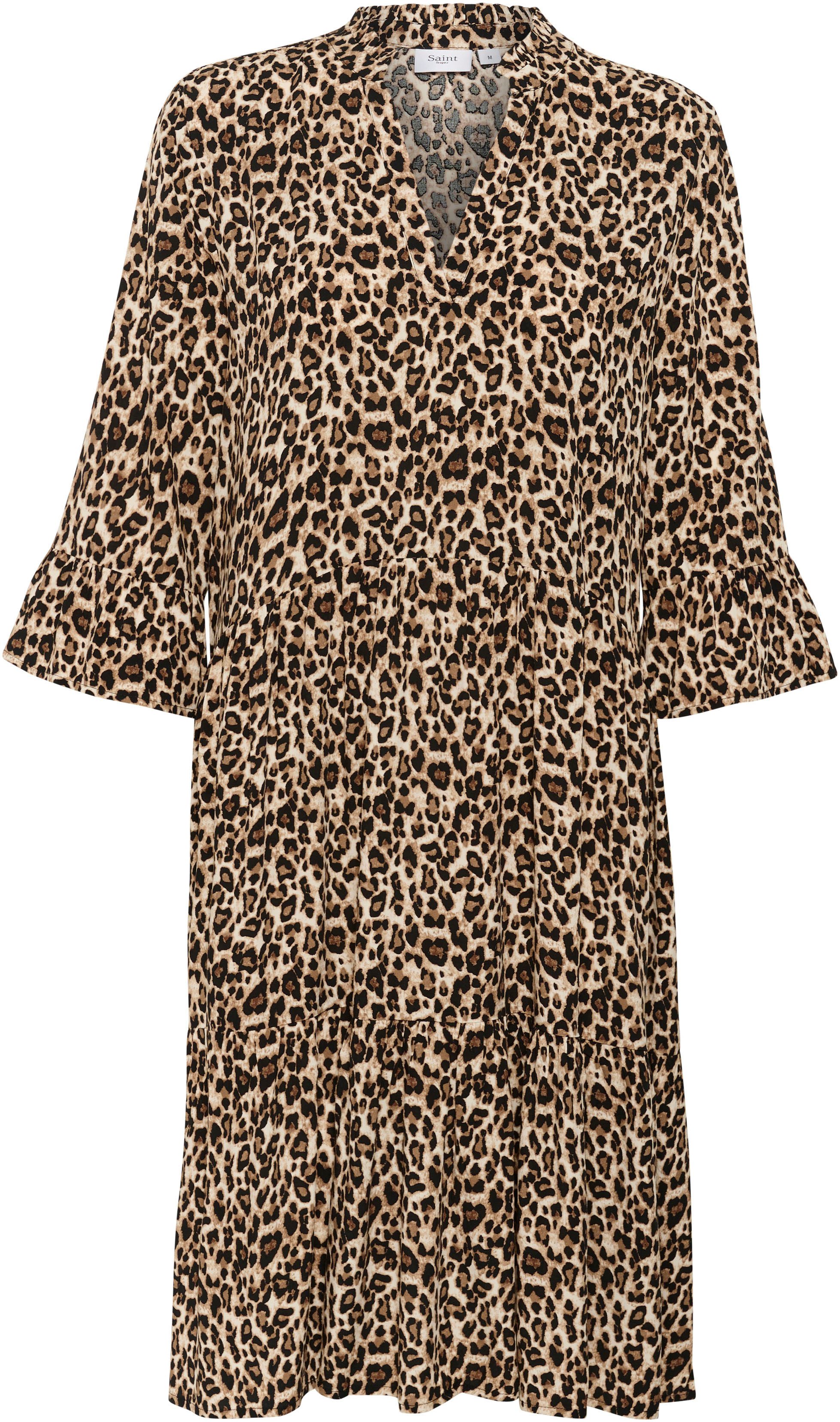 Saint Tropez Blousejurk EdaSZ dress met volants en 3/4 mouwen