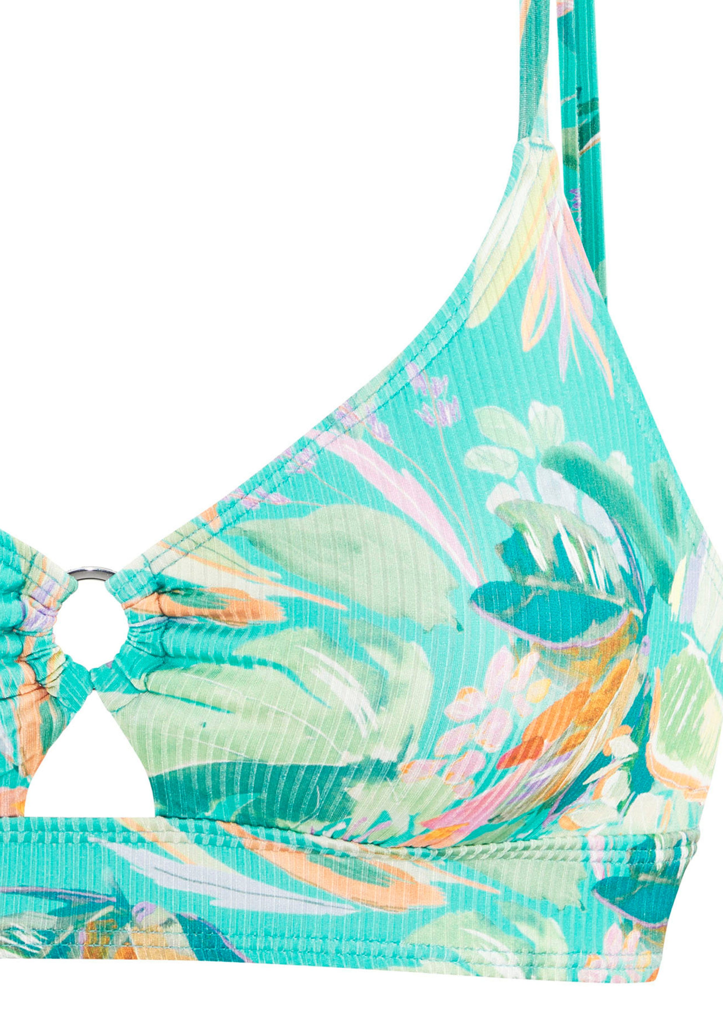 Venice Beach Triangel-bikinitop Sandra in modieuze, licht glanzende ribstof