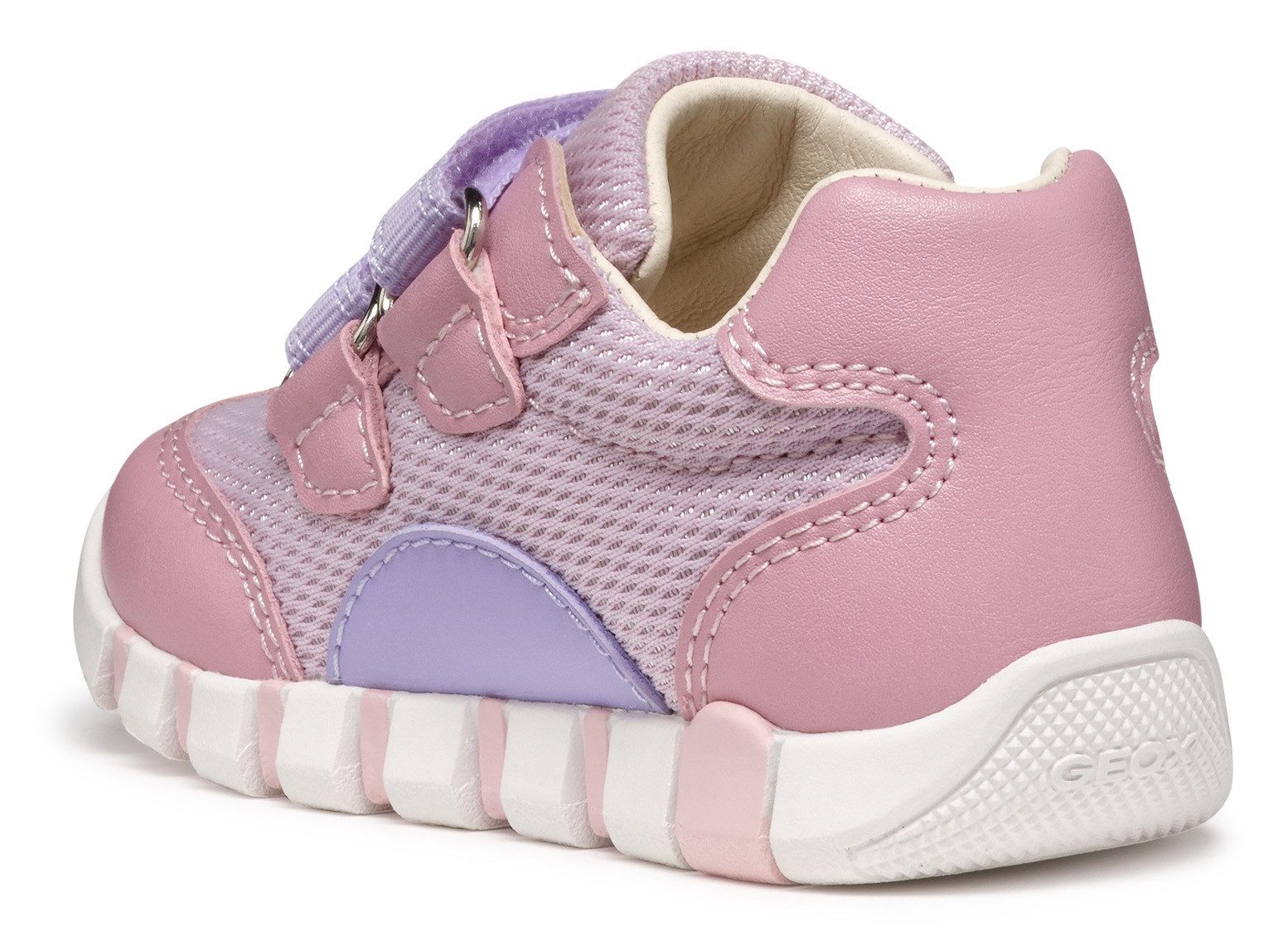 Geox Babyschoentjes B IUPIDOO GIRL , sneaker, babyschoen, klittenbandschoen in pastelkleuren look