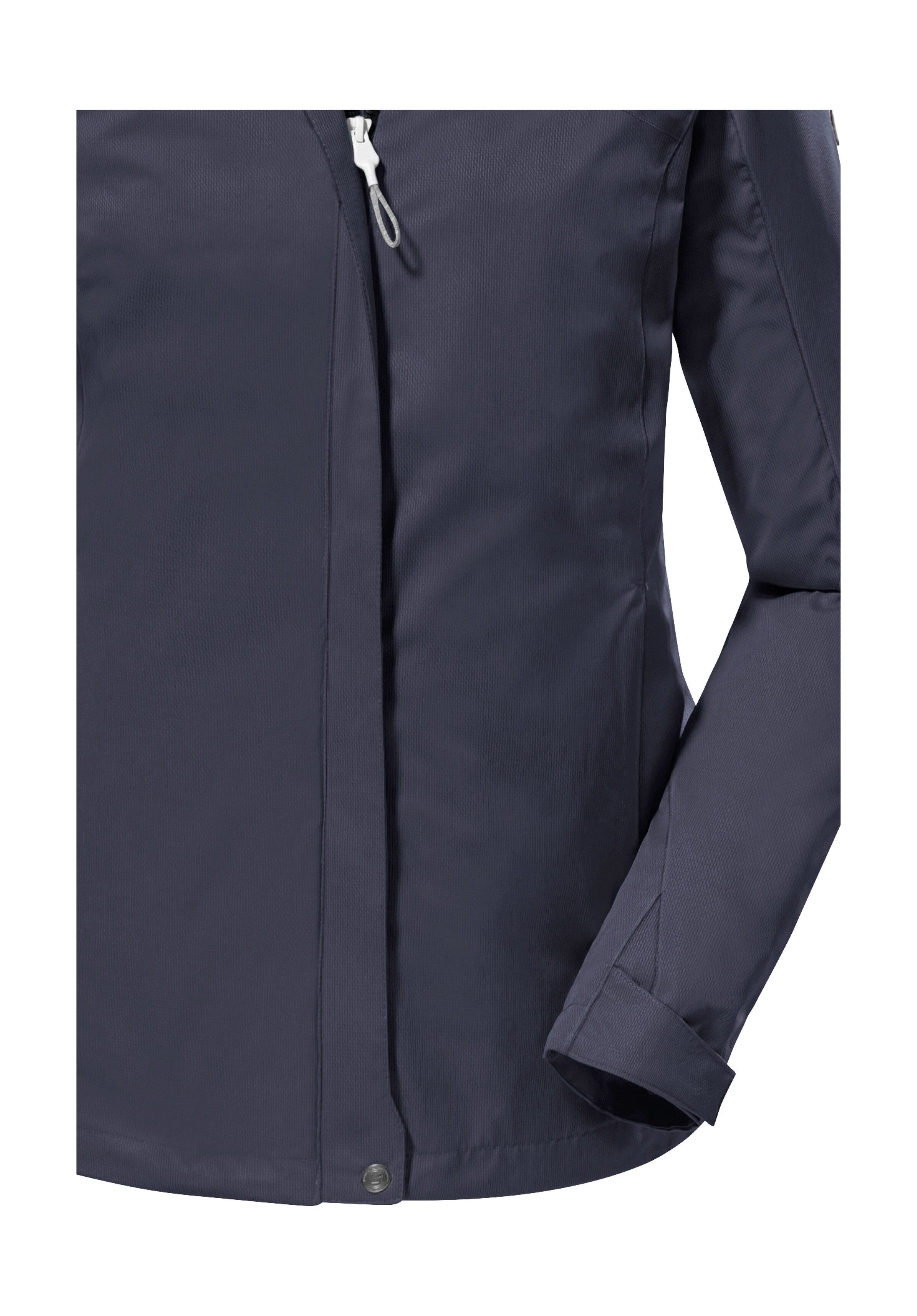 Killtec Outdoorjack KOS 133 WMN JCKT Water- en winddichte damesjack met afneembare capuchon, PFAS-vrij