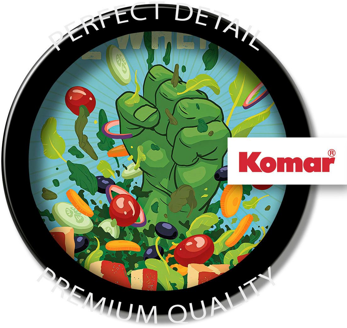 Komar Artprint op linnen Marvel Hangry - Afmeting 30 x 40 cm Canvasdoek met echt houten frame, kinderkamer (1 stuk)