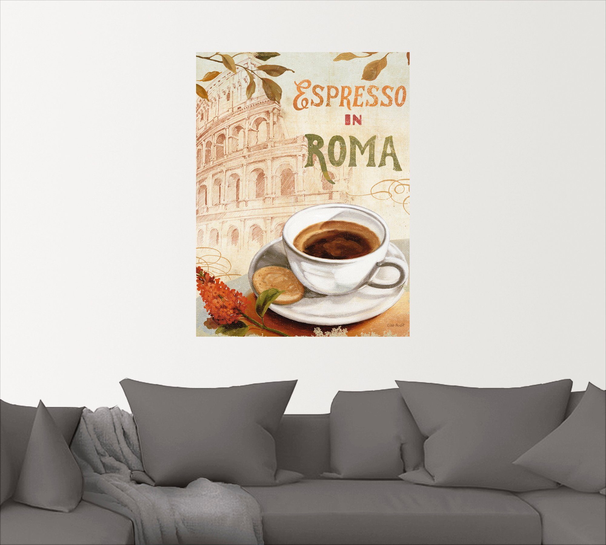Artland Artprint Koffie in Europa III als artprint op linnen, muursticker in verschillende maten