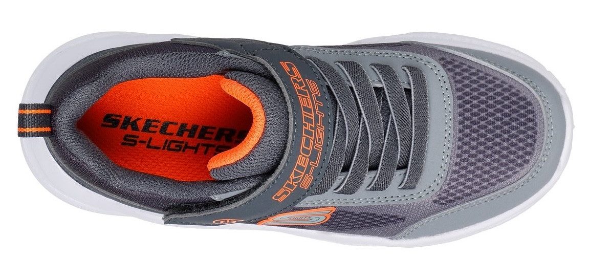 Skechers Sneakers SKECHERS METEOR-LIGHTS , klittenbandschoen met knipperfunctie, maat sjabloon om te downloaden