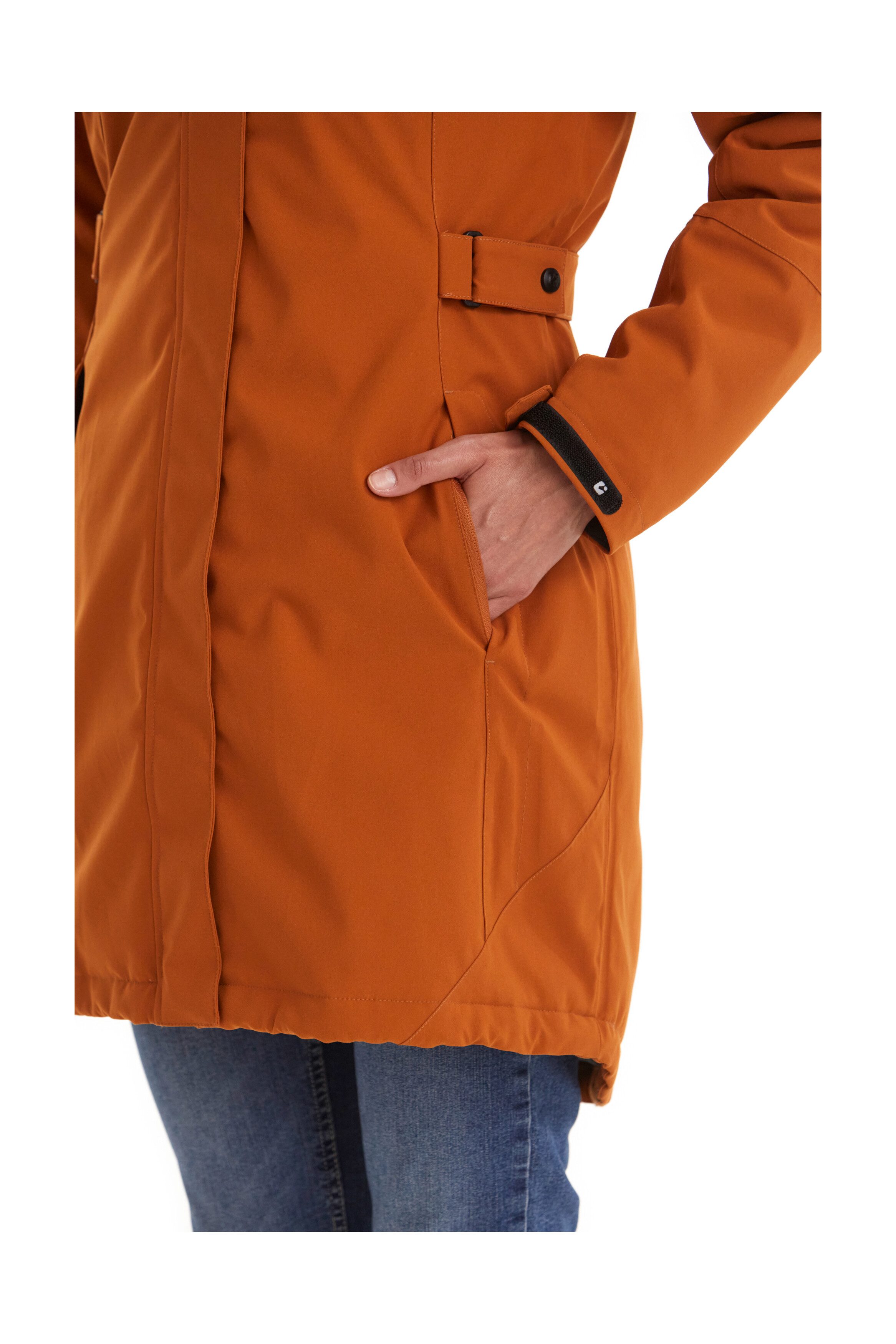 Killtec Parka KOW 165 WMN PRK Water- en winddichte parka met teddyfleece en afneembare capuchon