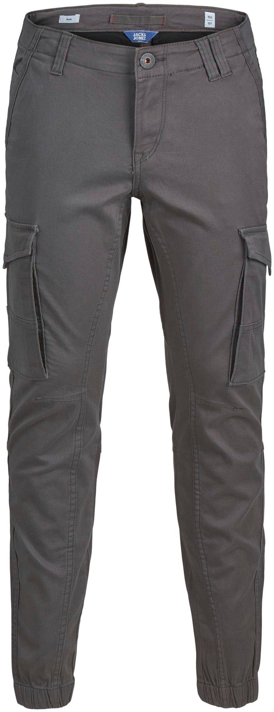 Jack & Jones Junior Cargobroek JPSTPAUL JJFLAKE 542 ASPHALT NOOS JNR