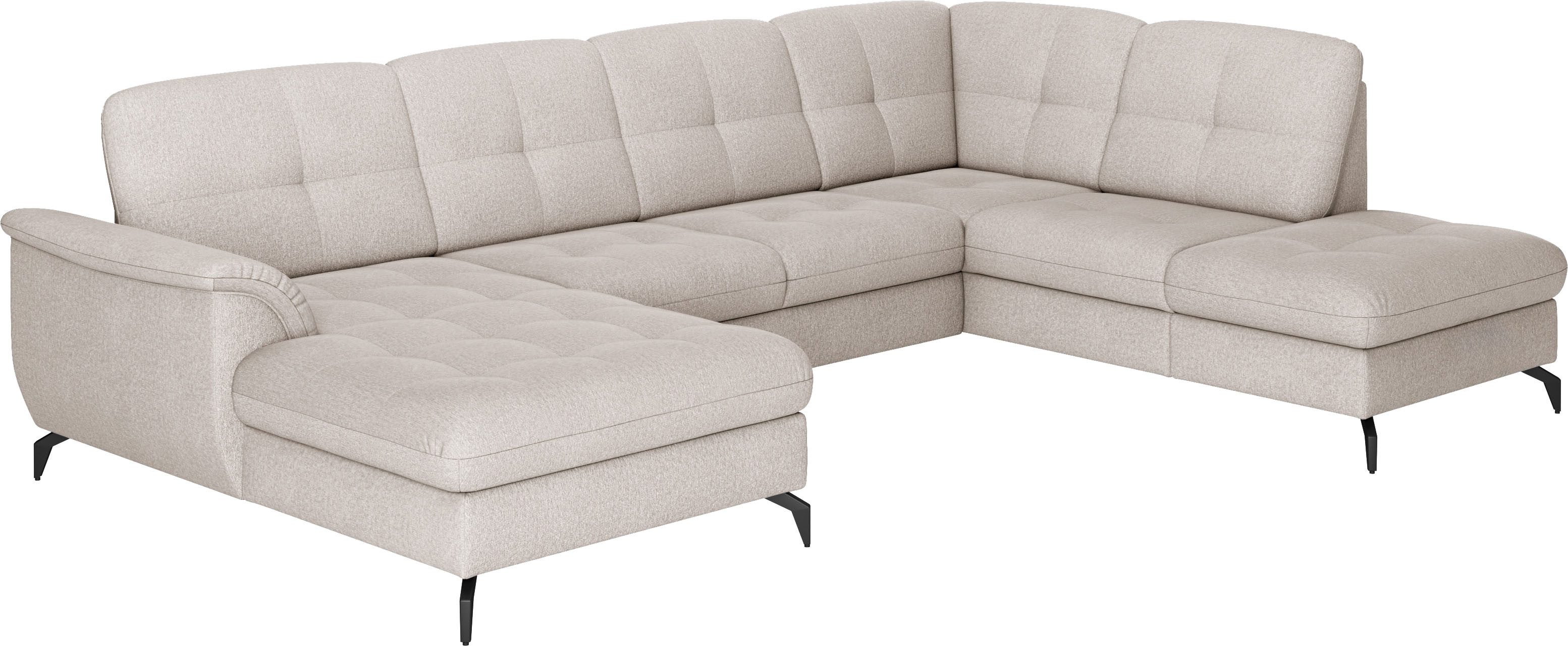sit&more Zithoek Zora U-vorm naar keuze met slaapfunctie en bedkist