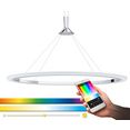 eglo hanglamp hornitos-c hanglamp, eglo connect, bediening via app + afstandsbediening, ble, cct, rgb, smart home, kleurwisseling zilver