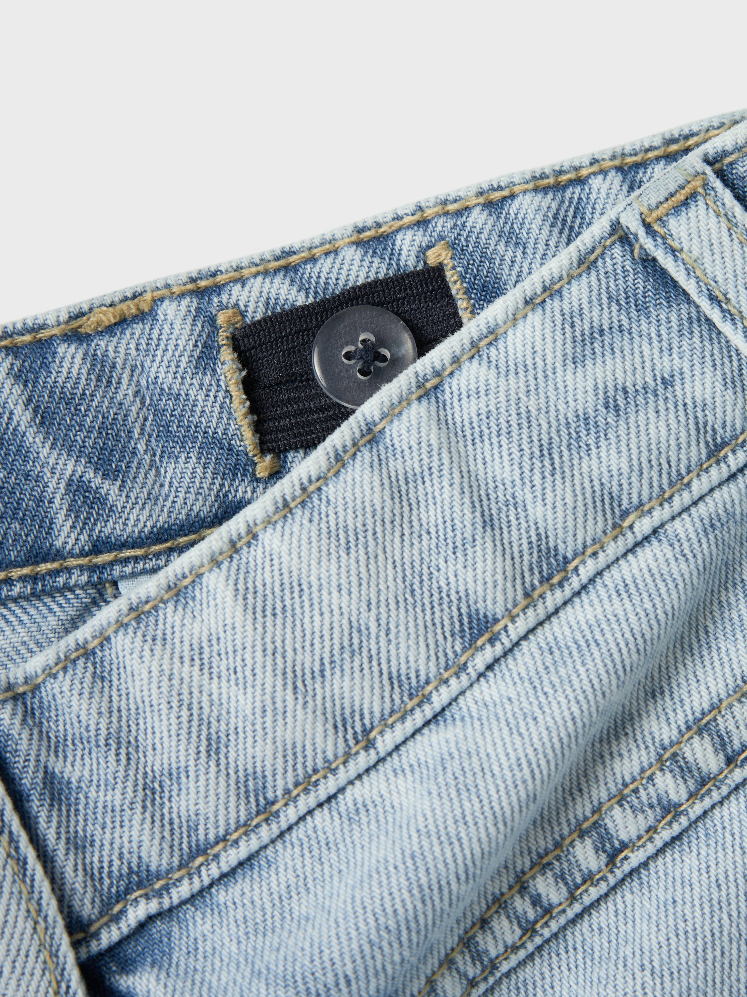 Name It Wijde jeans NKFBELLA WIDE CARGO JEANS 8772-BE NOOS