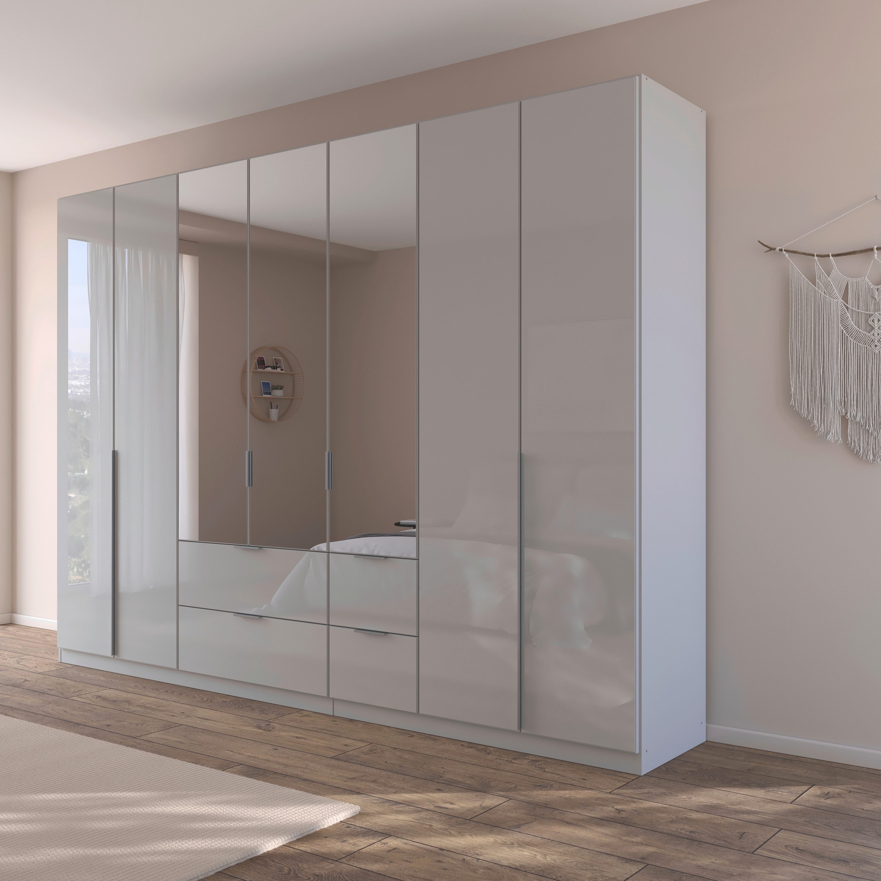 rauch Draaideurkast Kledingkasten kast garderobe AGORDO met glazen front