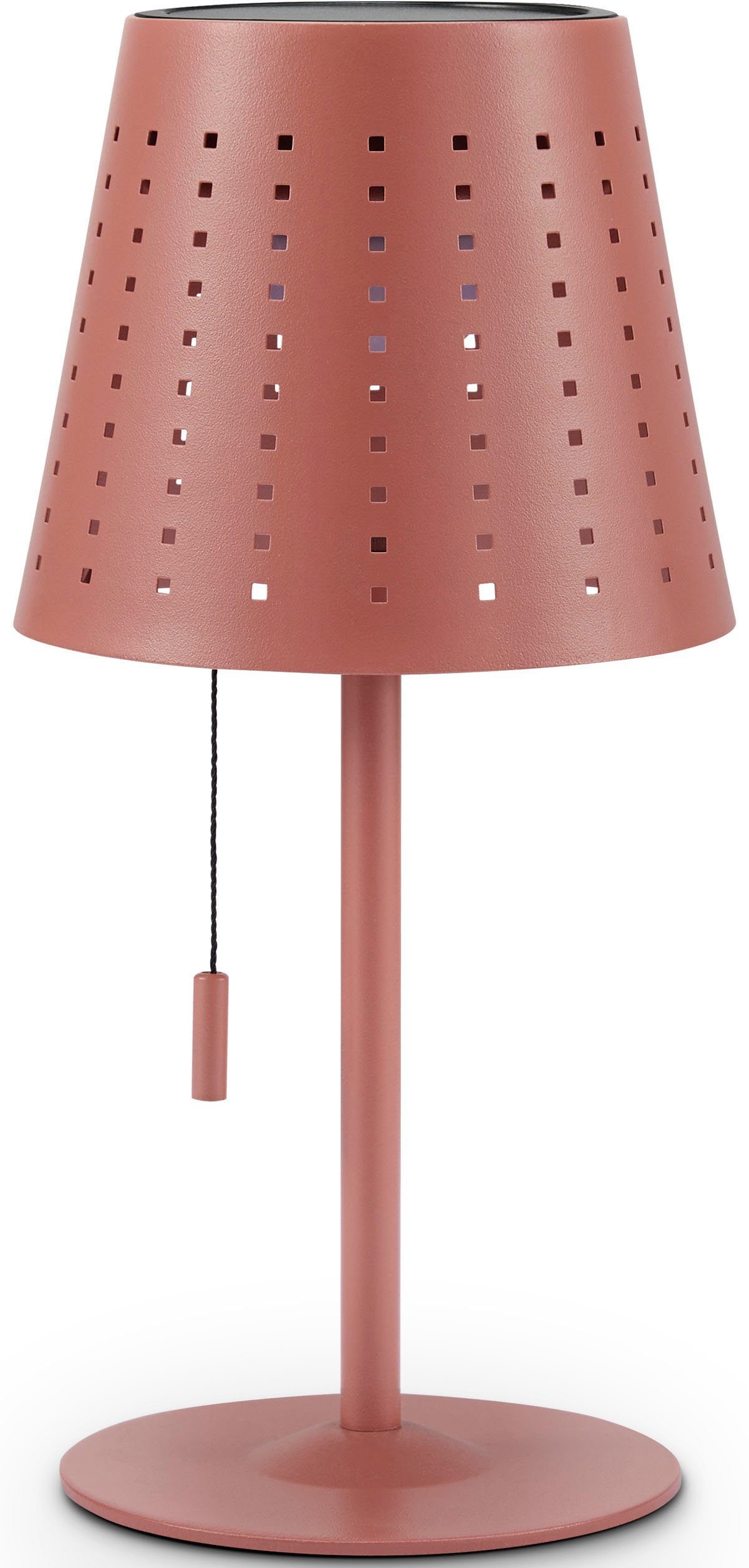 Paco Home Tafellamp Lara Outdoor LED accu metaal oplaadbaar trekker schakelaar draadloos