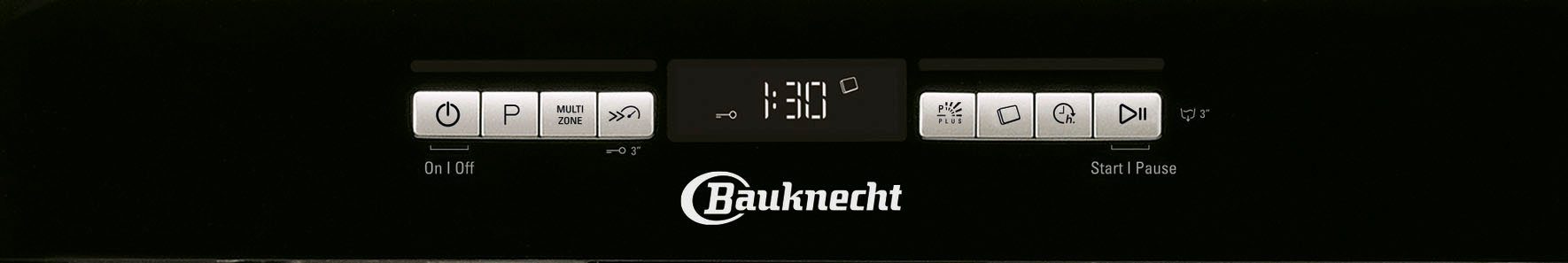 BAUKNECHT Onderbouwvaatwasser BUO 3O41 PLT X, 82 cm x 59,8 cm