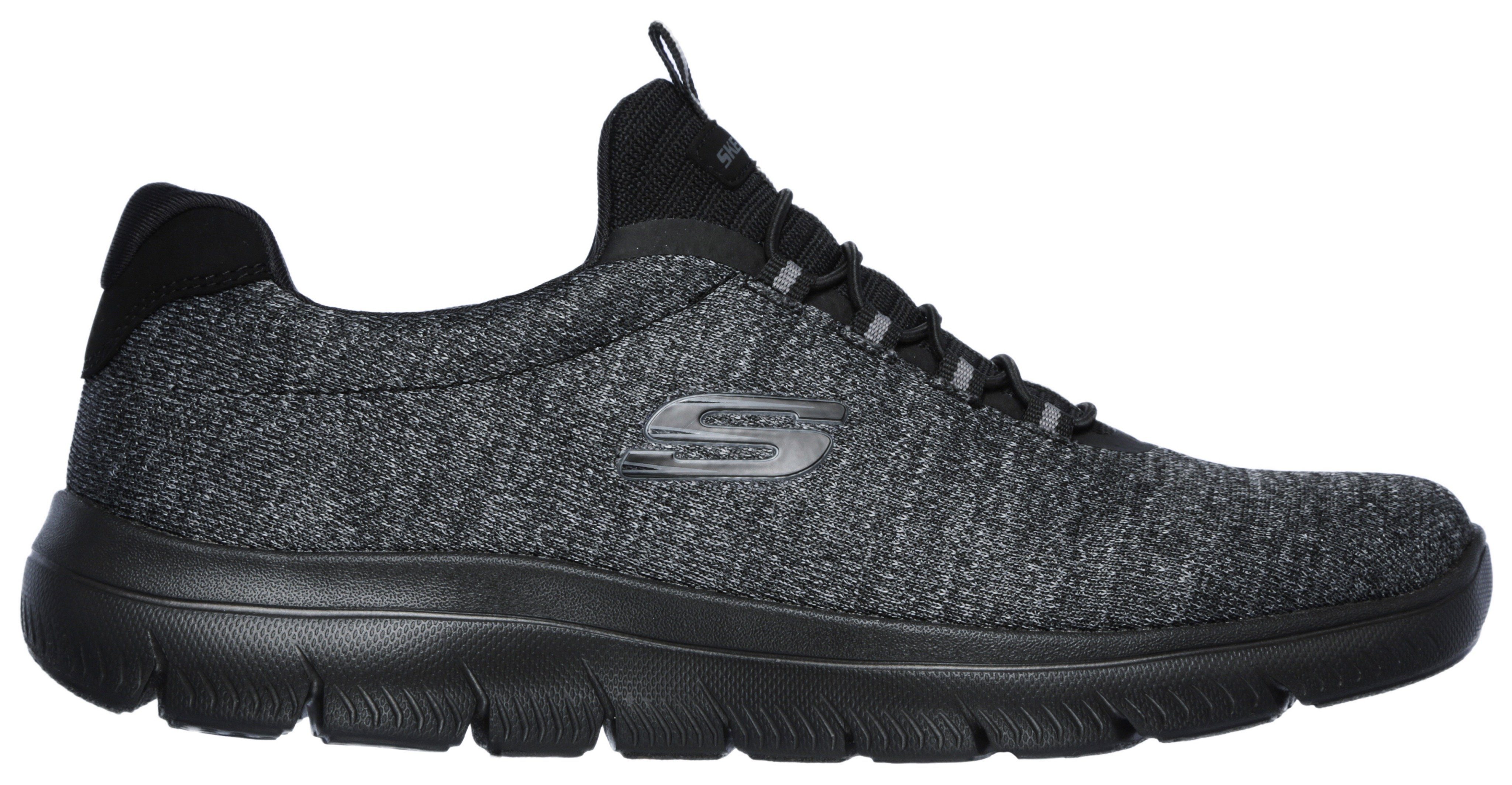 Skechers Slip-on sneakers Summits Slipper, vrijetijdsschoen in comfortabele schoenwijdte