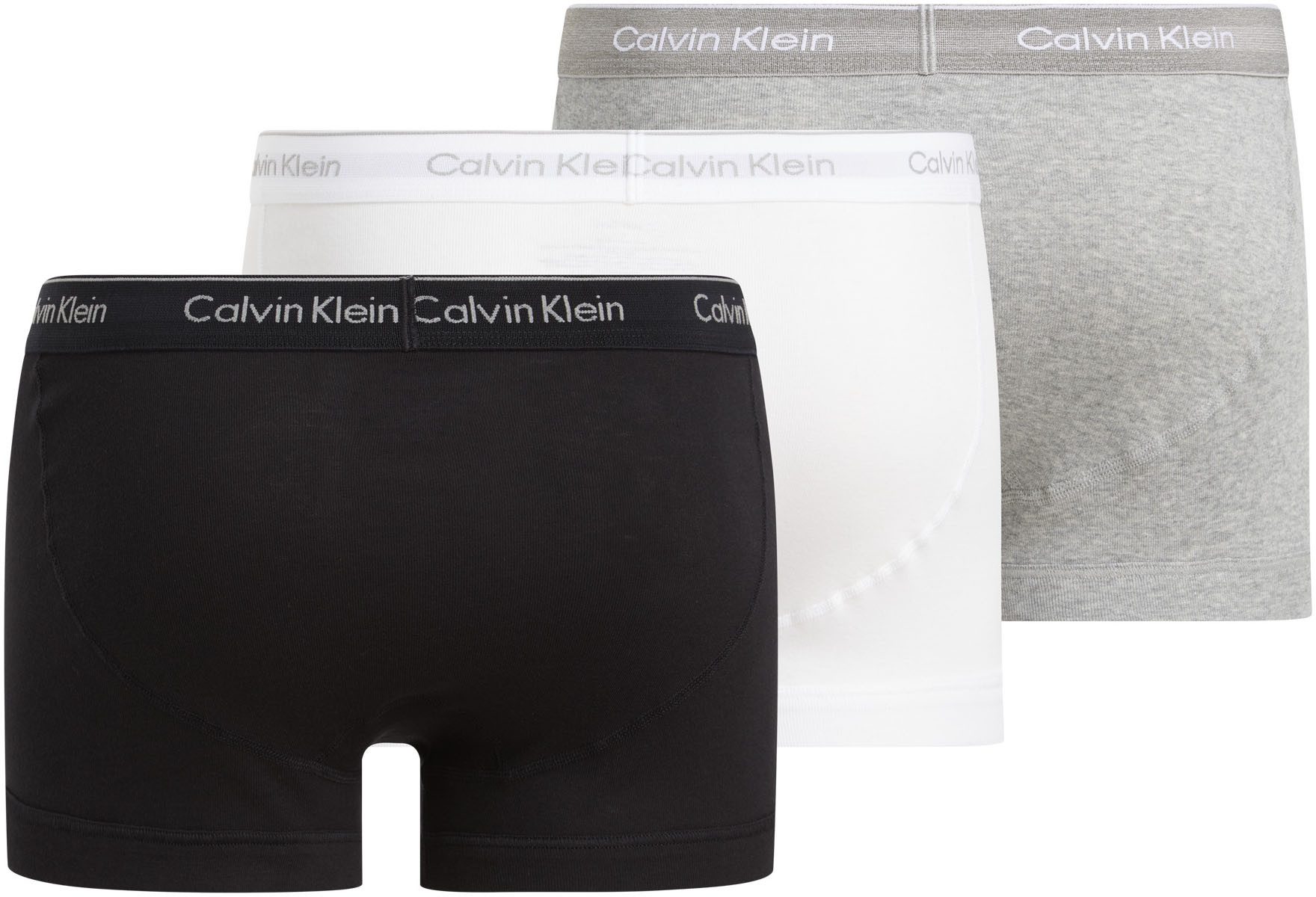 Calvin Klein Trunk 3PK met logo-elastische tailleband (3 stuks) (Set van 3)
