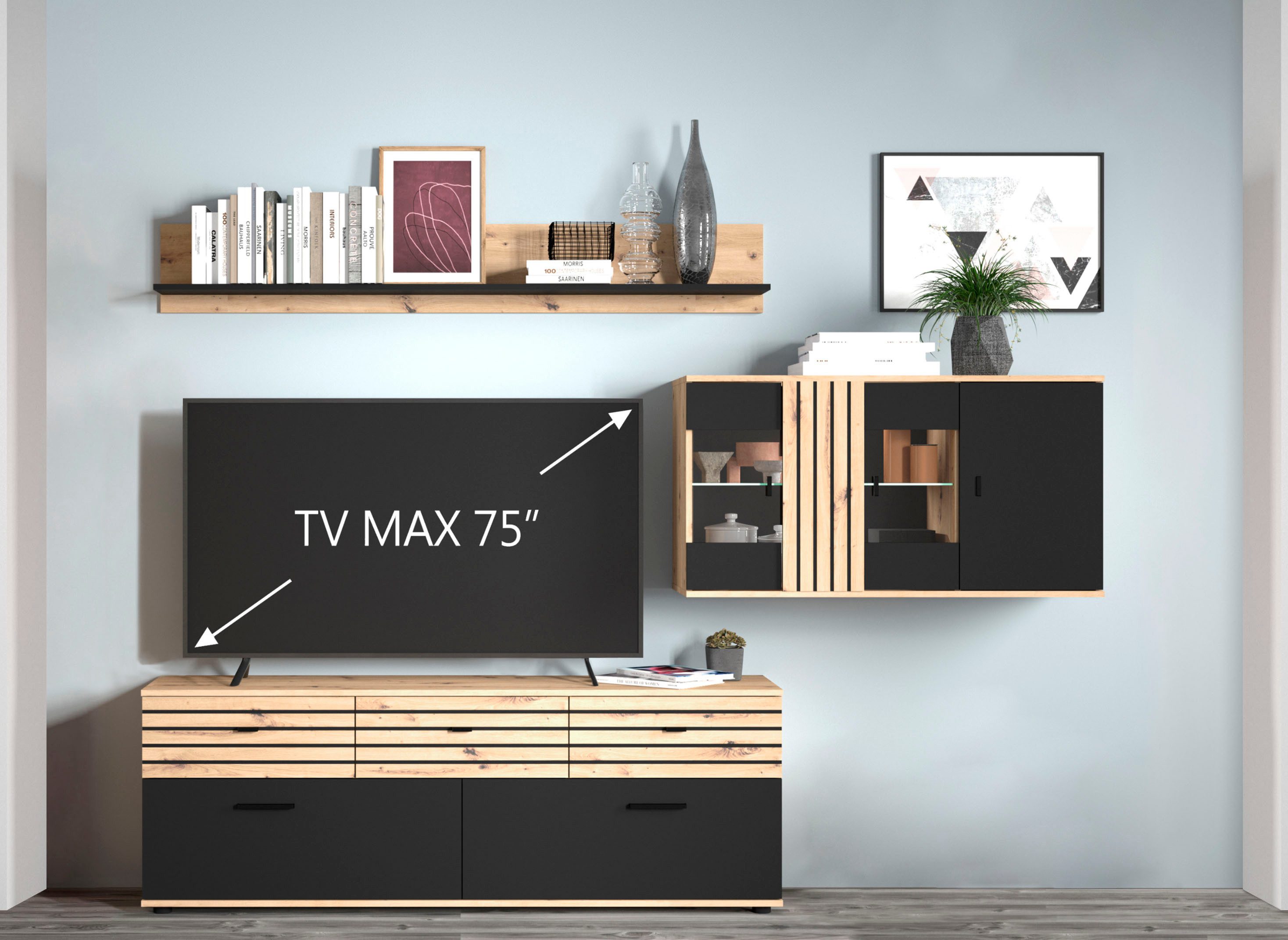 INOSIGN Wandmeubel (set, 3-delig) tv-wandmeubels