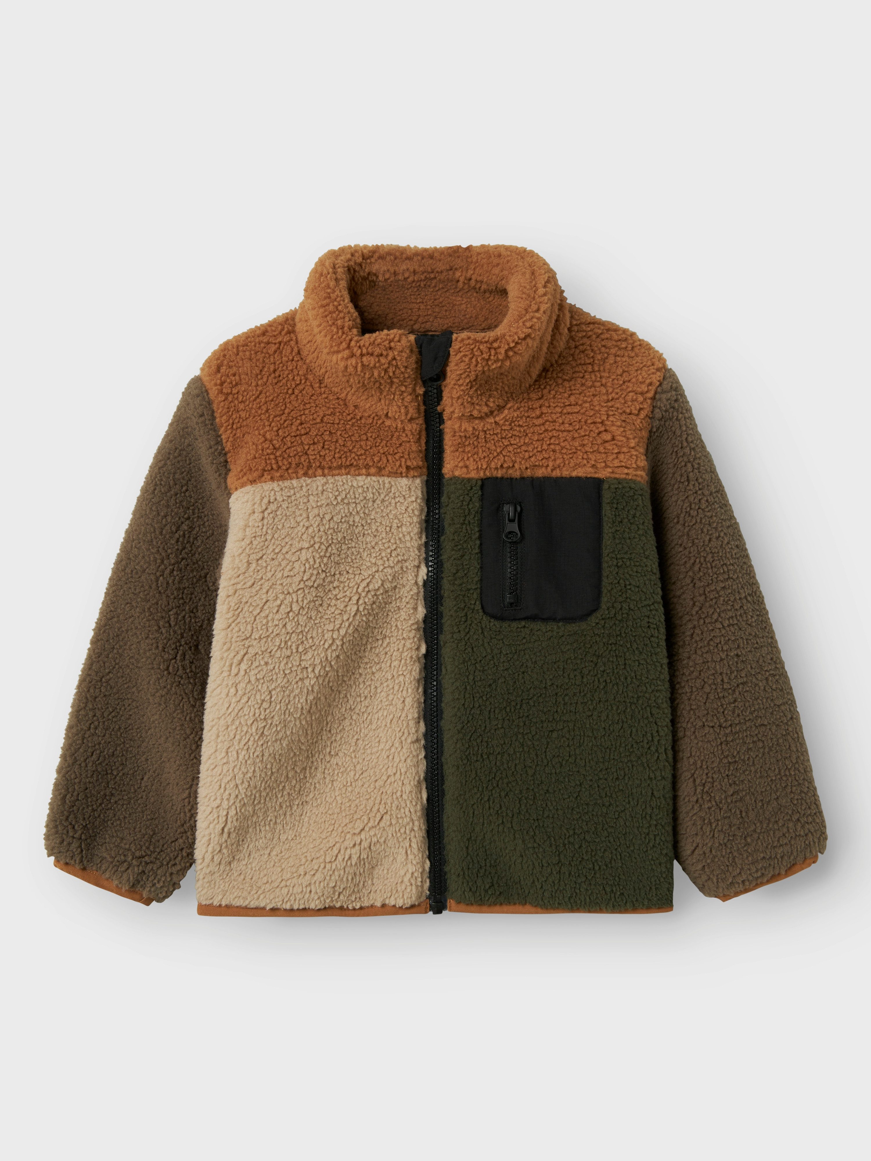 Name It Fleecejack NMMMONICO TEDDY JACKET BLOCK