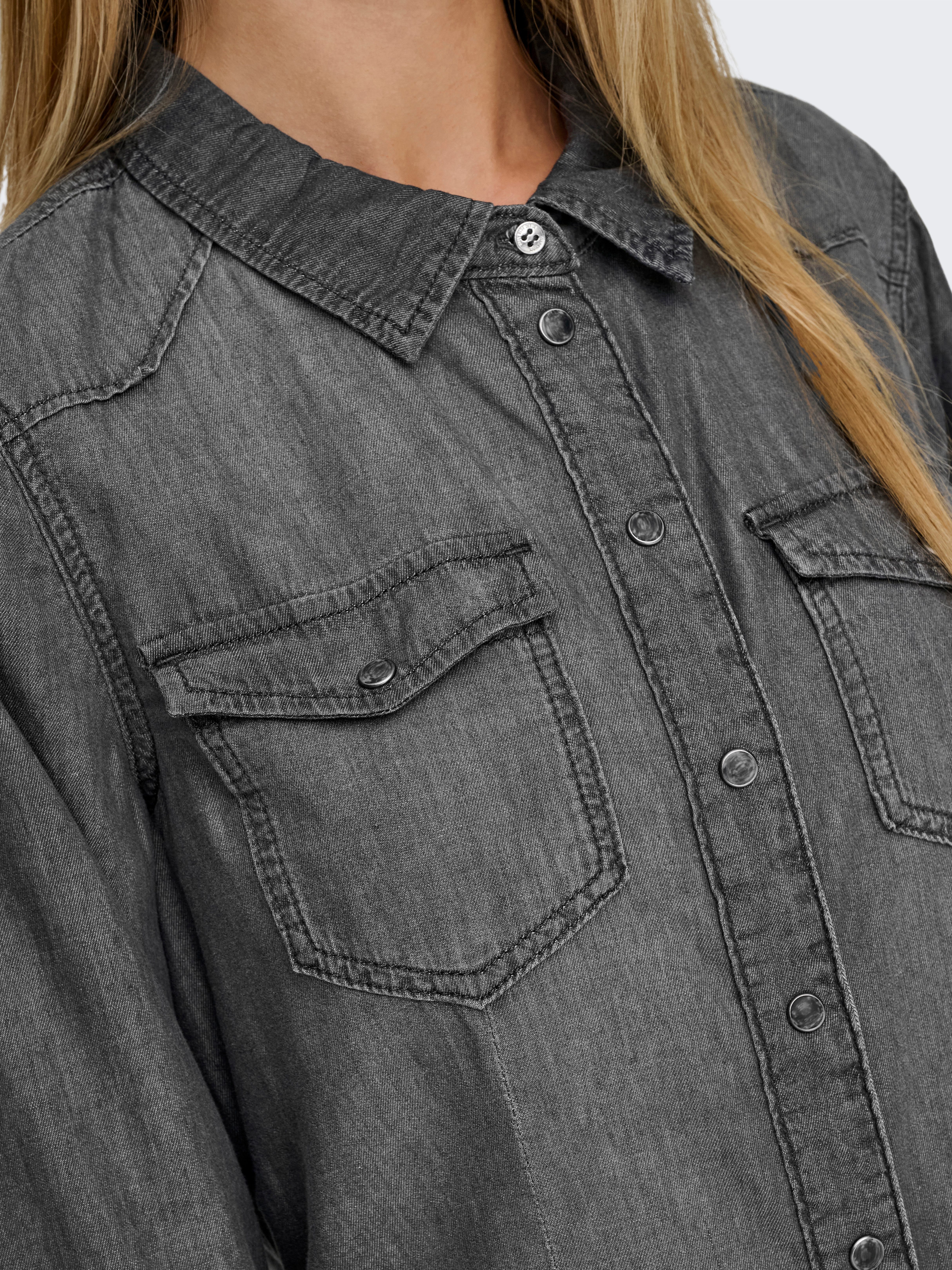 Only Jeans blouse ONLALEXA L/S DNM SHIRT FS NOOS