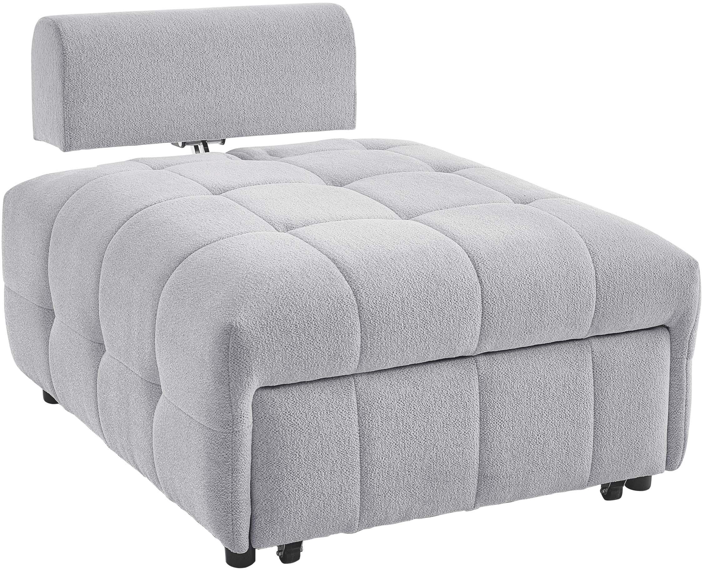 ATLANTIC home collection Bank Fabio Slaapstoel met zitdiepteverstelling