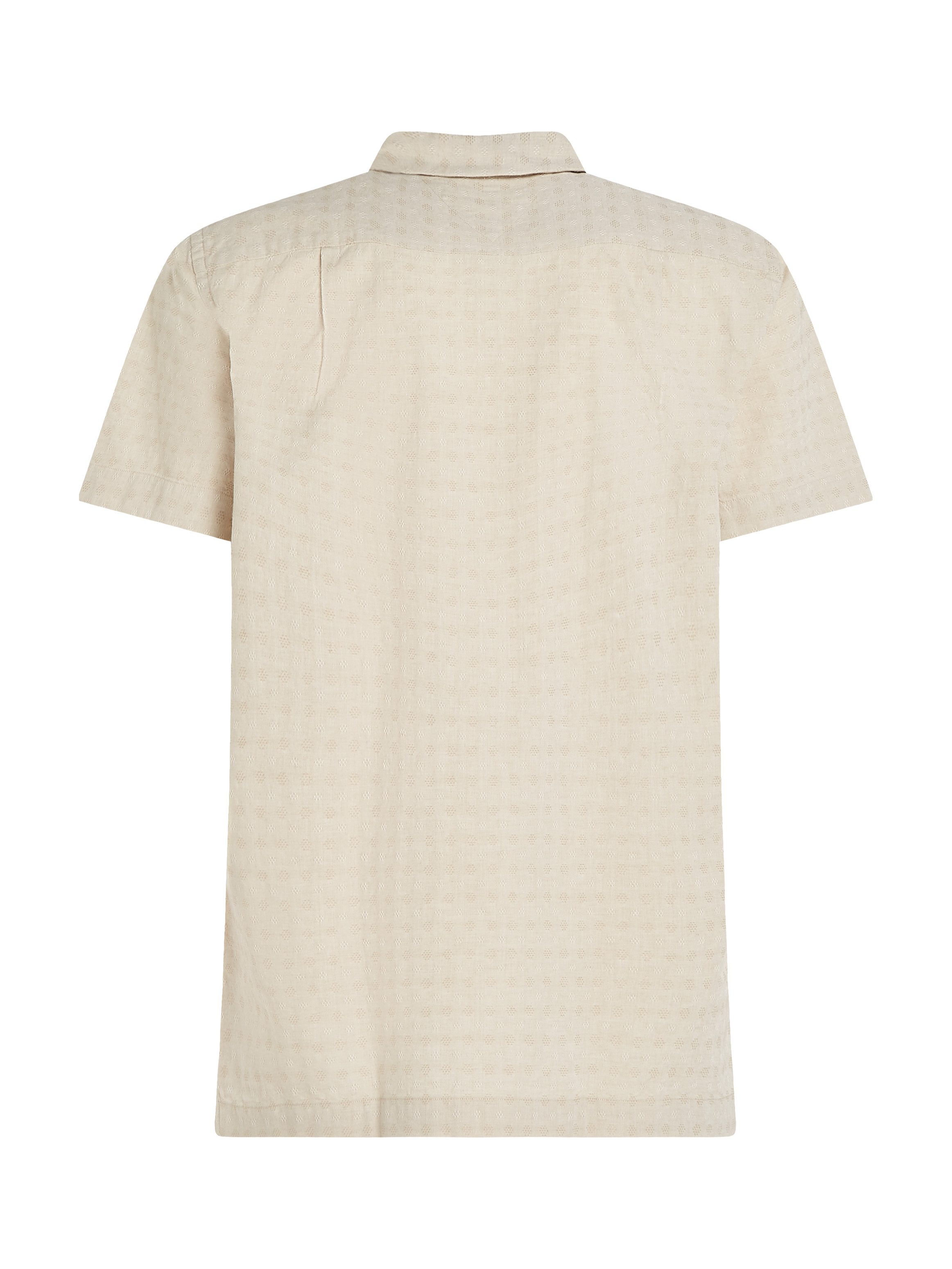 Tommy Hilfiger Overhemd met korte mouwen COTTON LINEN DOBBY SS RF SHIRT