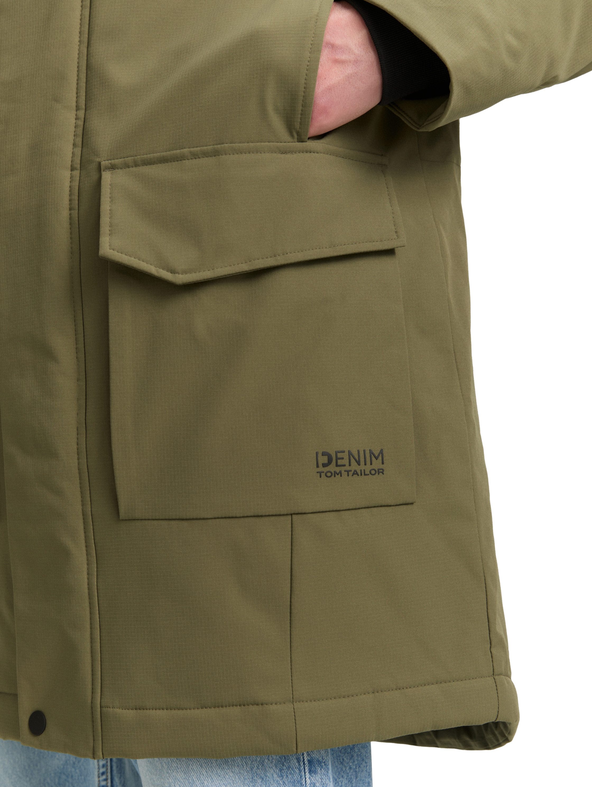 Tom Tailor Denim Parka met waterafstotende functie