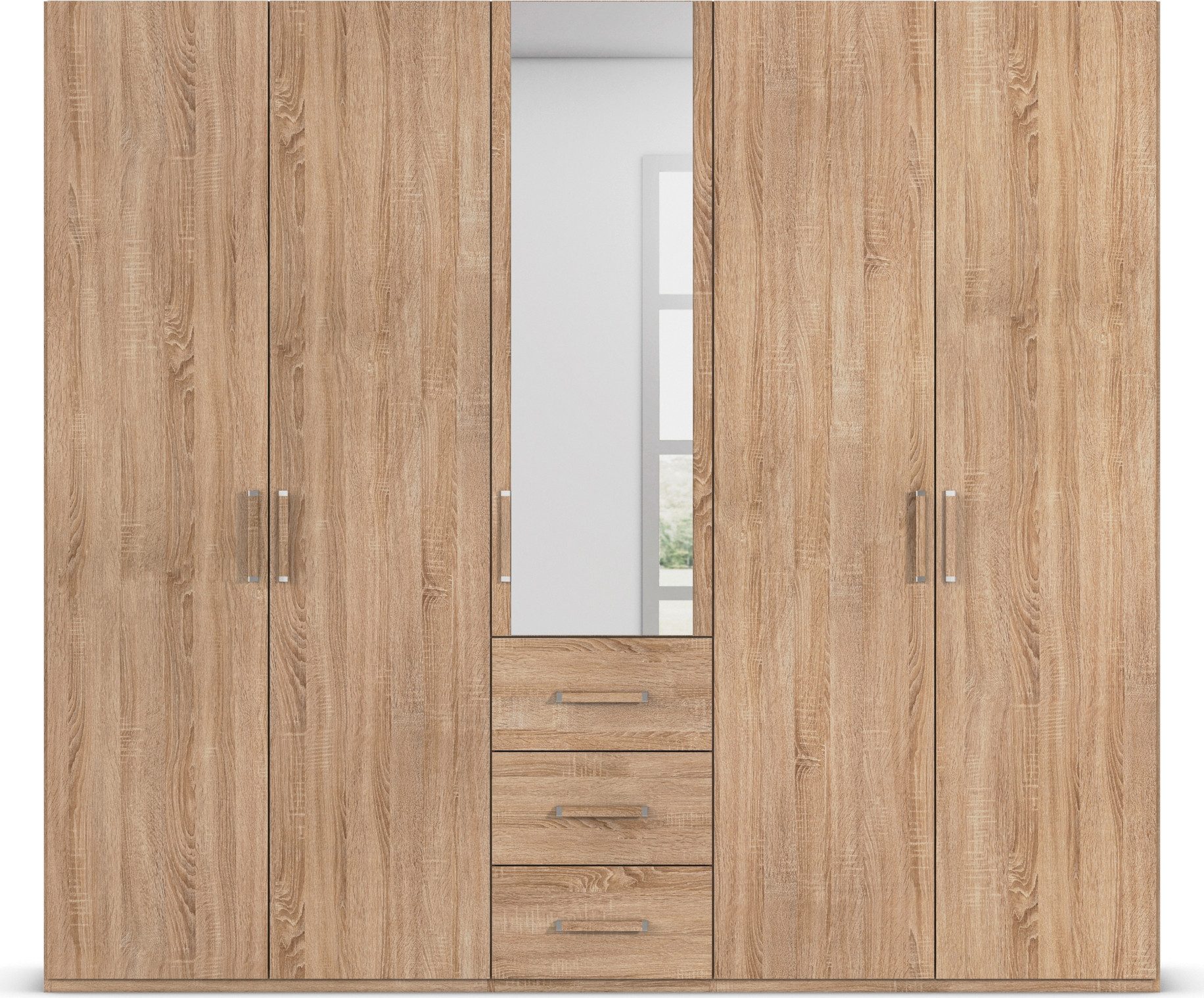 rauch Draaideurkast Kledingkast Kast Garderobe Slaapkamerkast EVELYN in elegante stijl met lades 3 breedtes en 2 hoogtes made in germany