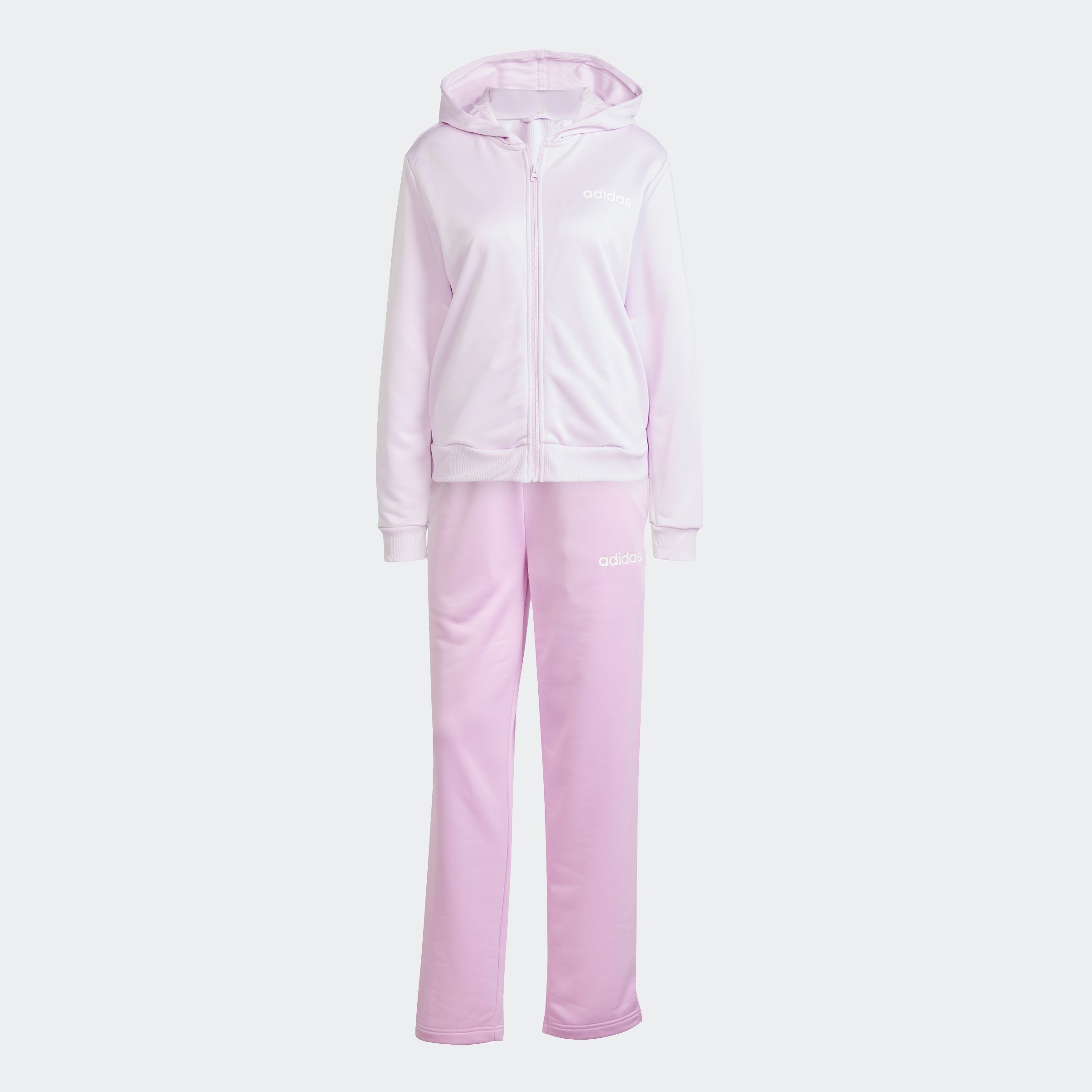 adidas Sportswear Trainingspak W LINEAR TS Trainingsjack met capuchon, trainingspak (2-delig)