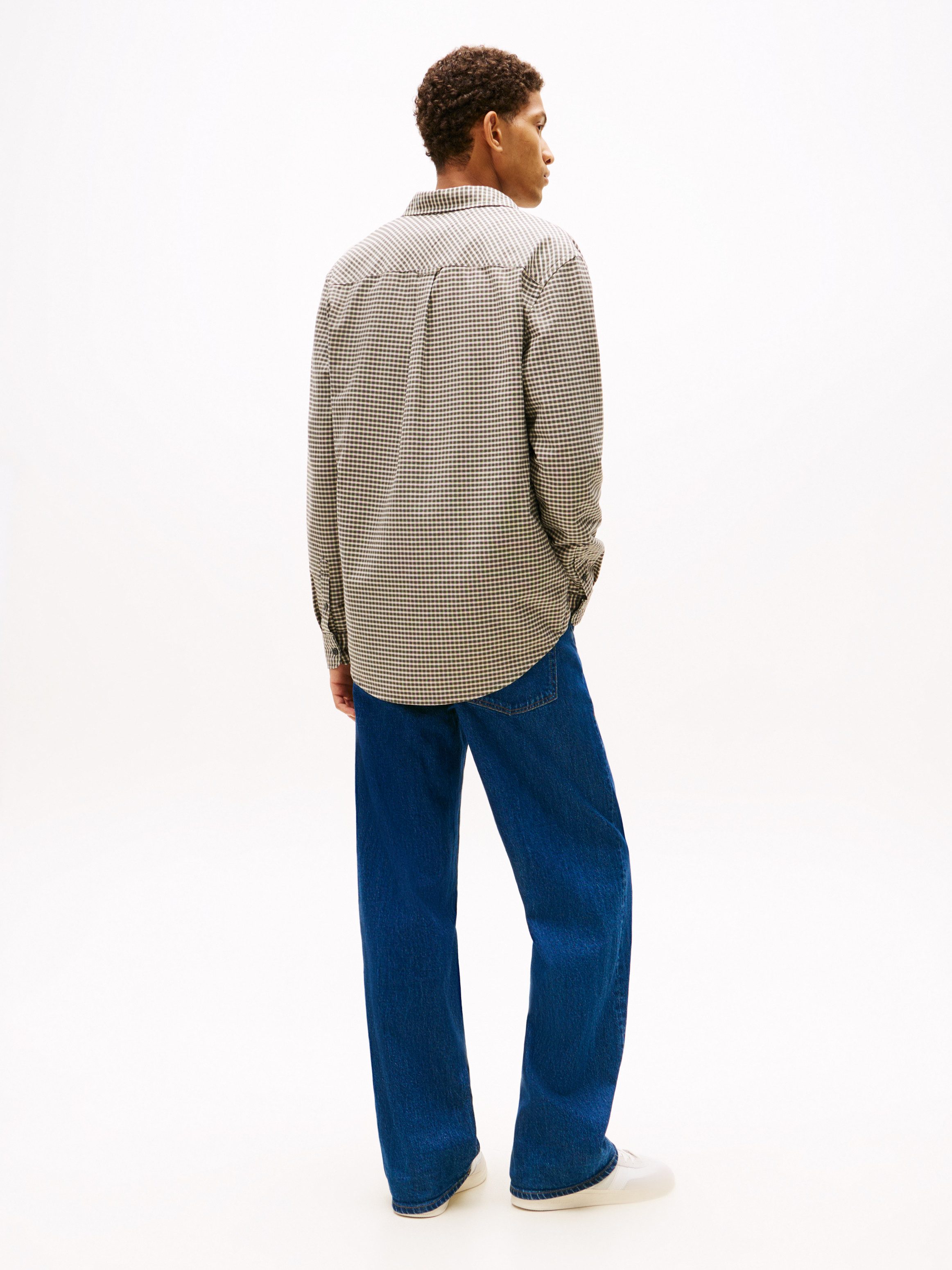 TOMMY JEANS Overhemd met lange mouwen TJM OXFORD CHECK regular fit, geruit overhemd, button-down kraag