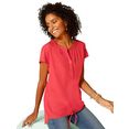 classic basics blouse met korte mouwen rood
