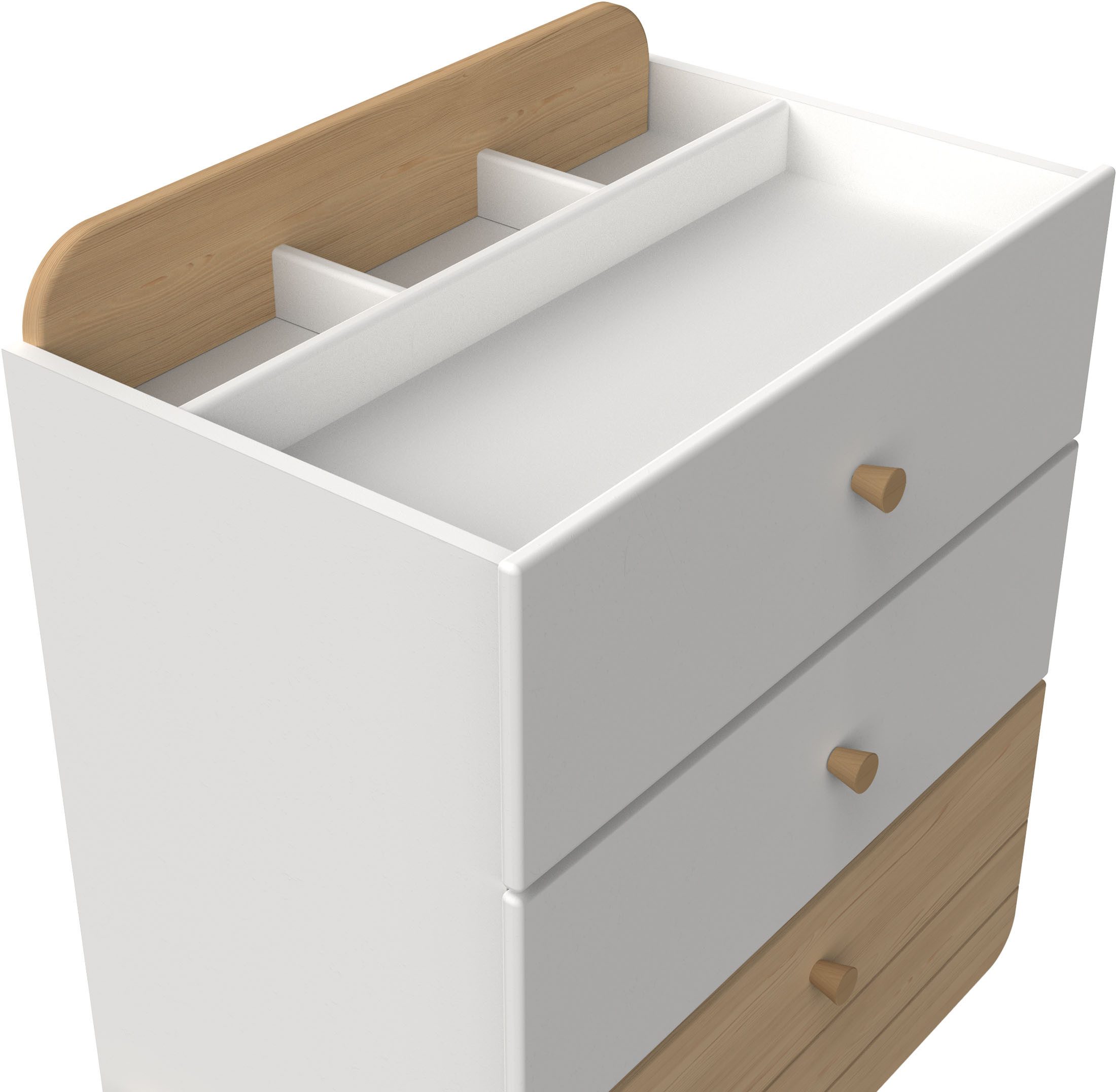 Demeyere GROUP Lade Edaj Commode 3 lades eik/wit