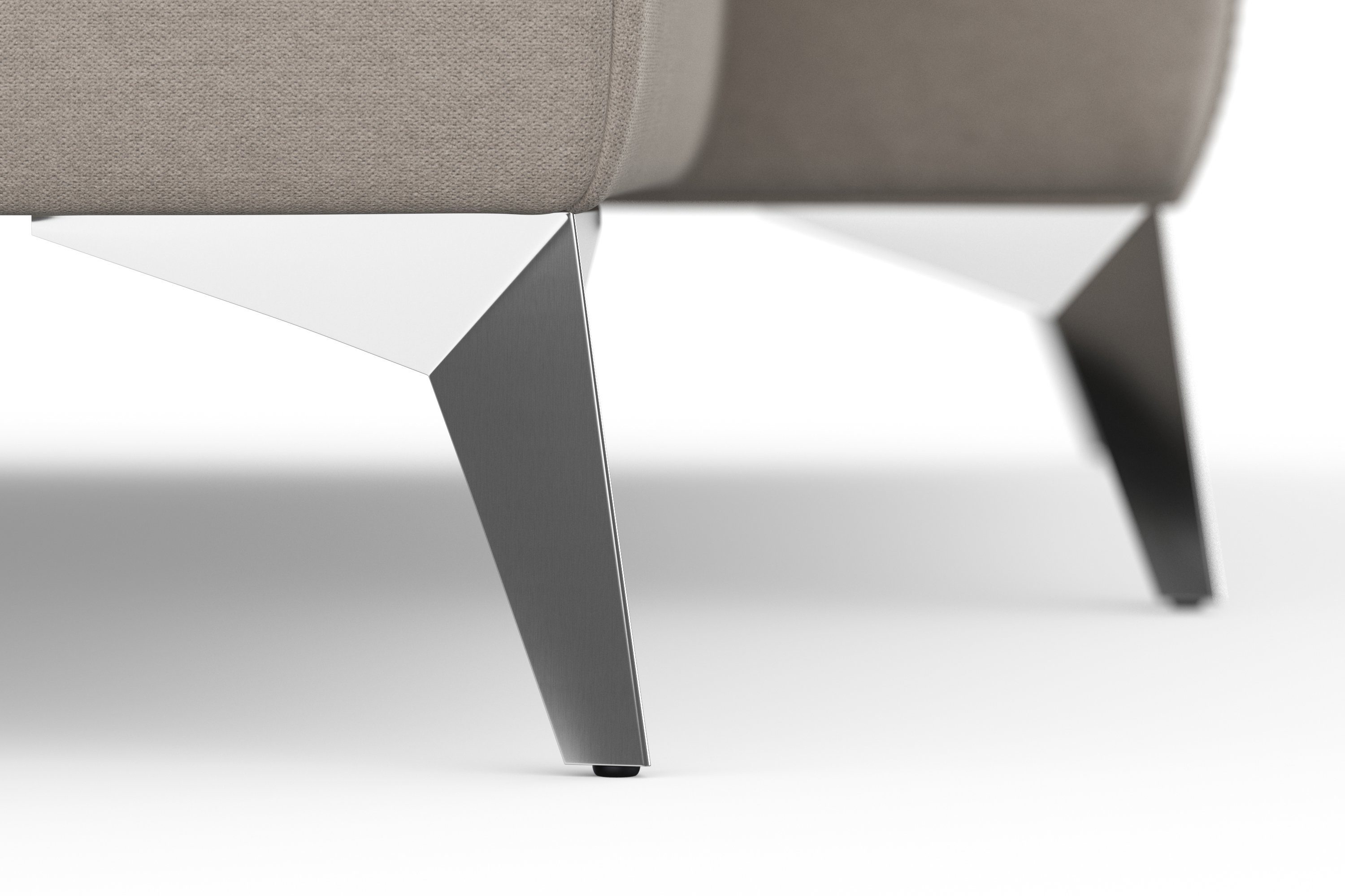 sit&more Zithoek Padua U-model inclusief zitdiepteverstelling, armleuning en binnenvering