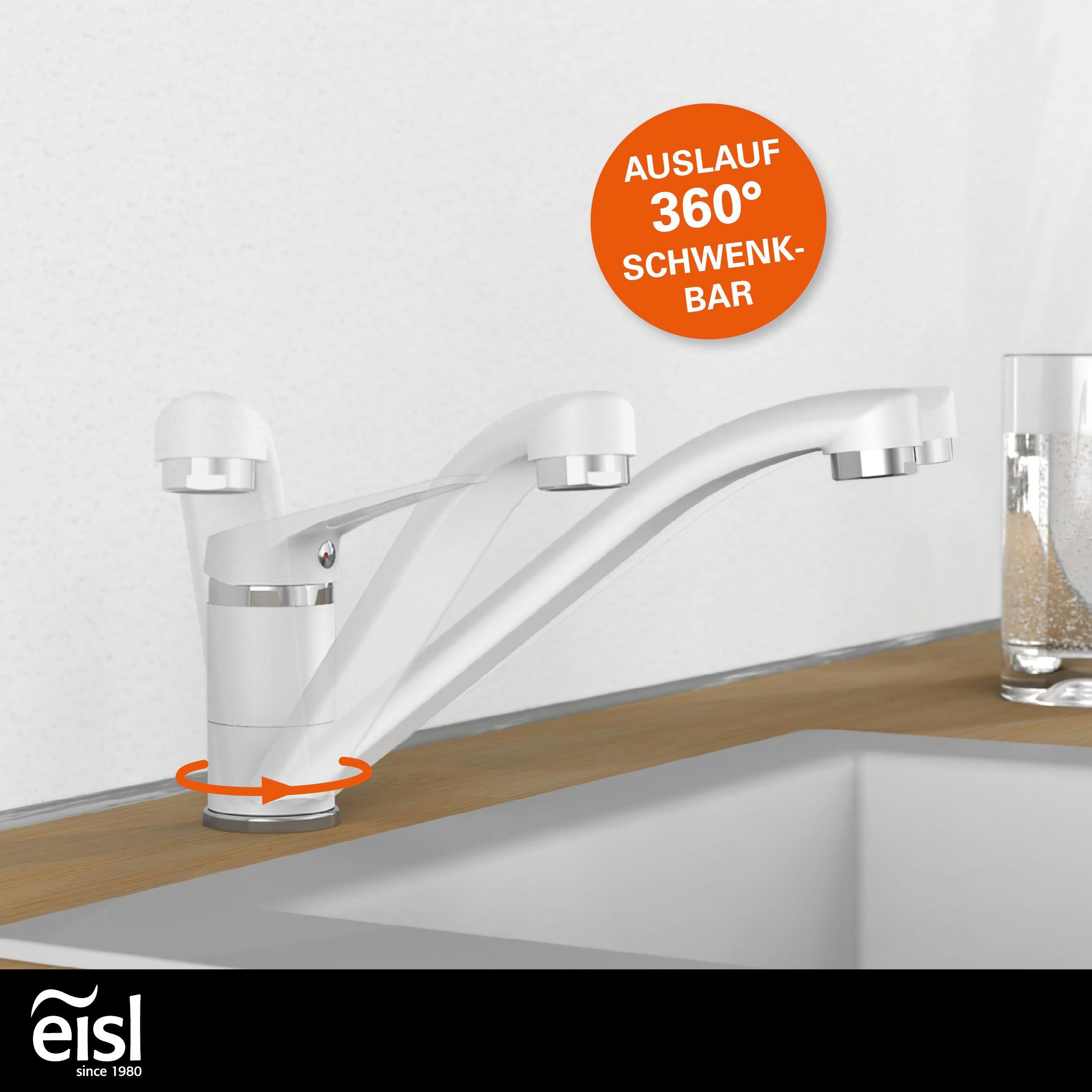 Eisl Gootsteen kraan Speed 360° zwenkbare kraan, mengkraan keuken, keukenkraan